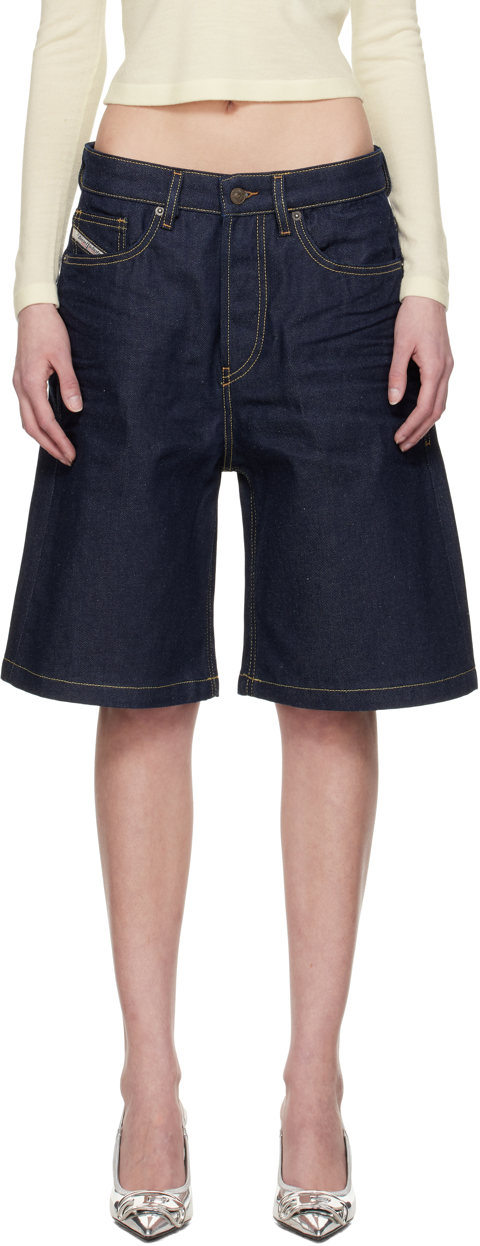 Blue De-Sire-Short Denim Shorts