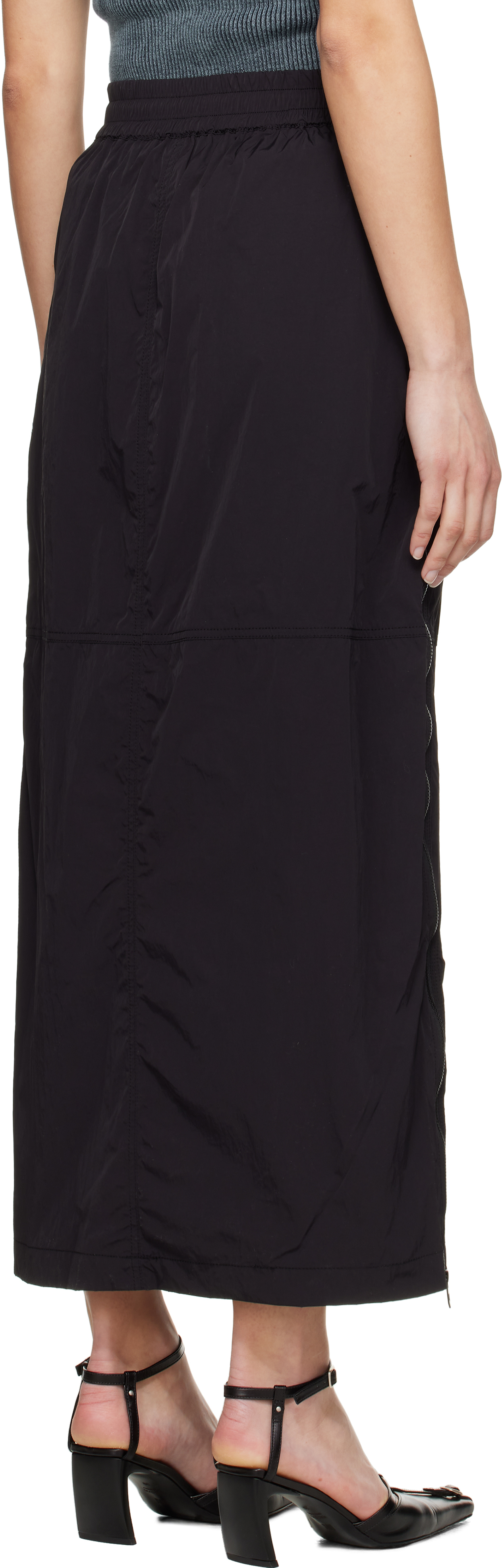 Diesel Black O-hazel-q3 Maxi Skirt In 9xx