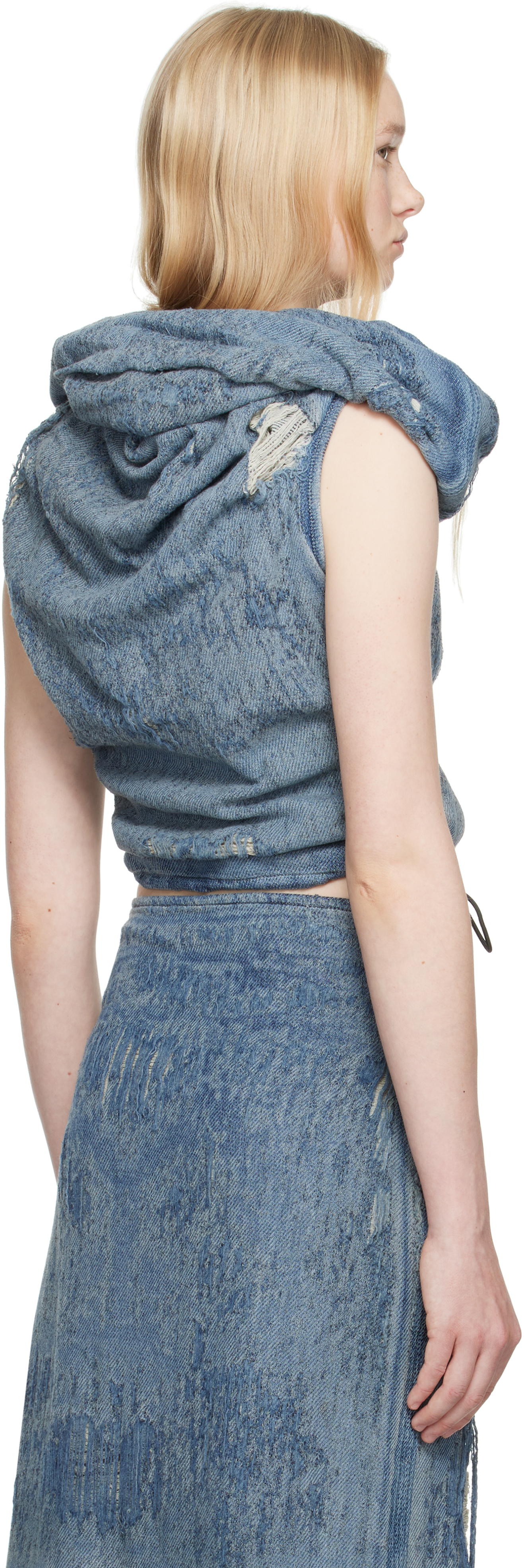 Diesel Blue De-vania-fsg Denim Top In 01
