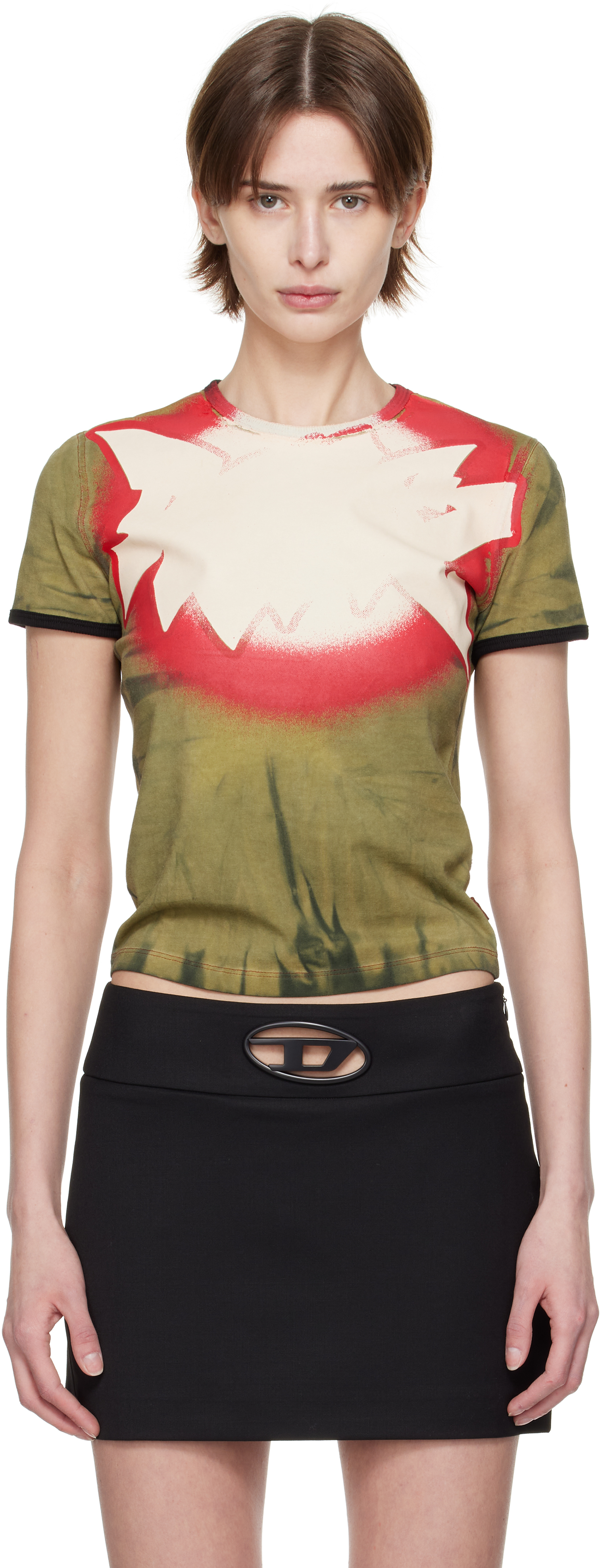 【関税込み】Diesel マルチカラー T-Uncutie-Long-Q1 Tシャツ Multicolor T-Uncutie-Long-Q1 T-shirt by Diesel on Sale