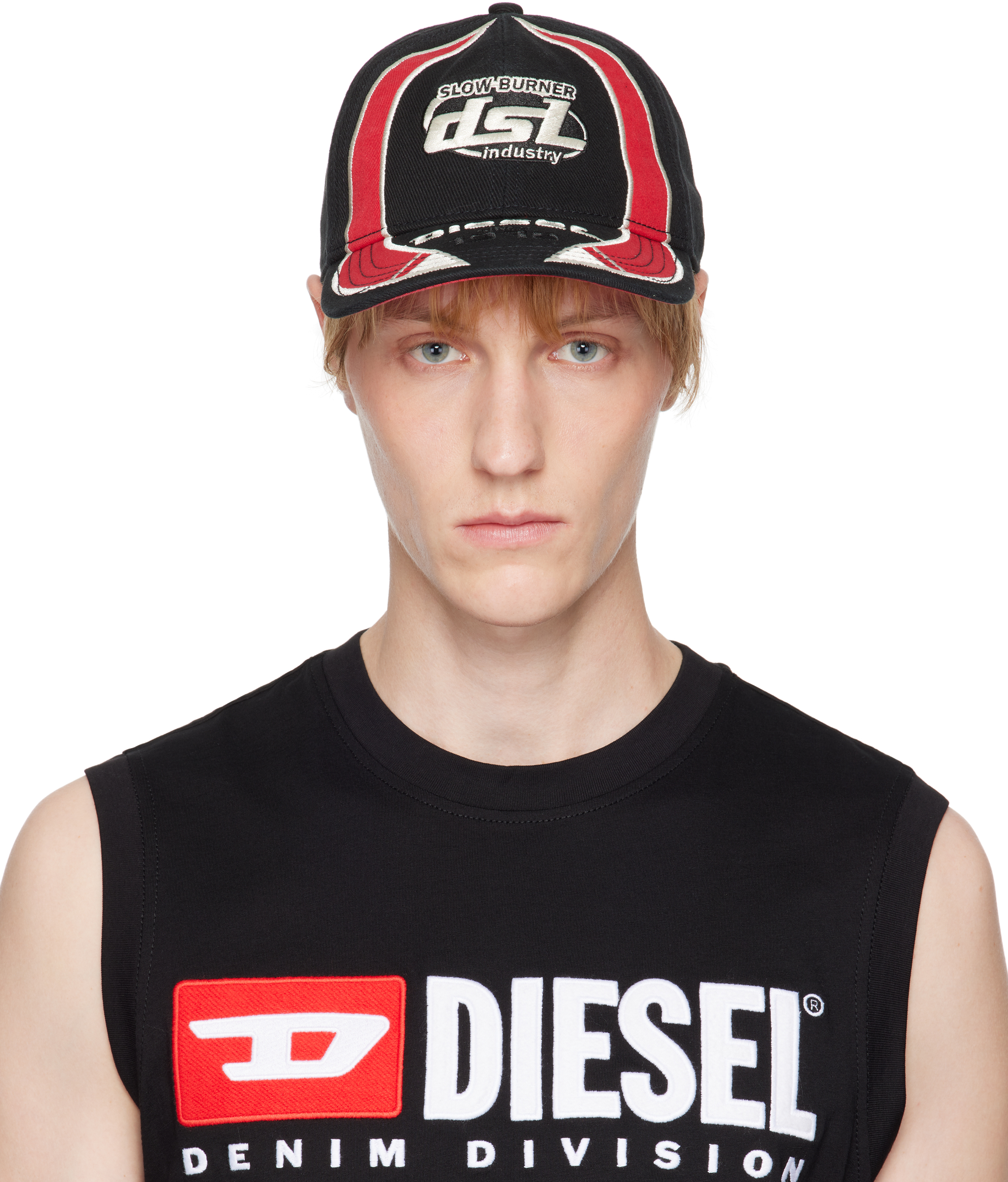 【関税込み】Diesel ブラック C-Arson キャップ Men's Baseball cap with embroidered detail | Multicolor | Diesel
