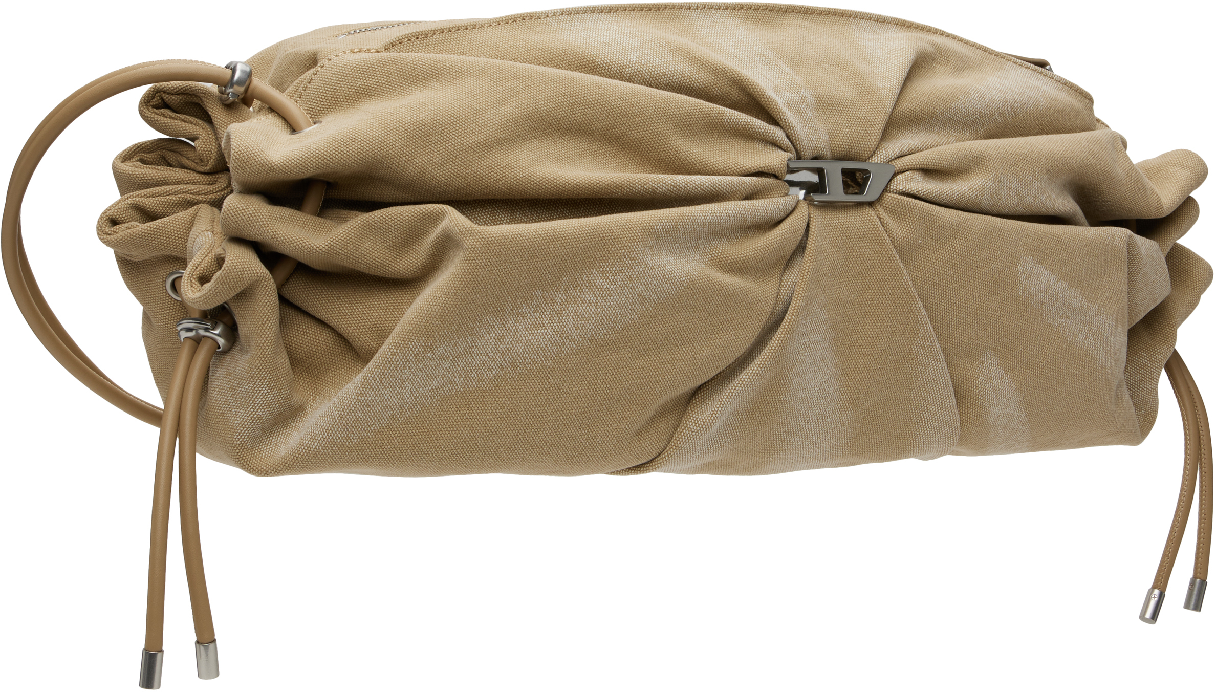 Diesel Beige Scrunch-d Crossbody L Bag In T2065
