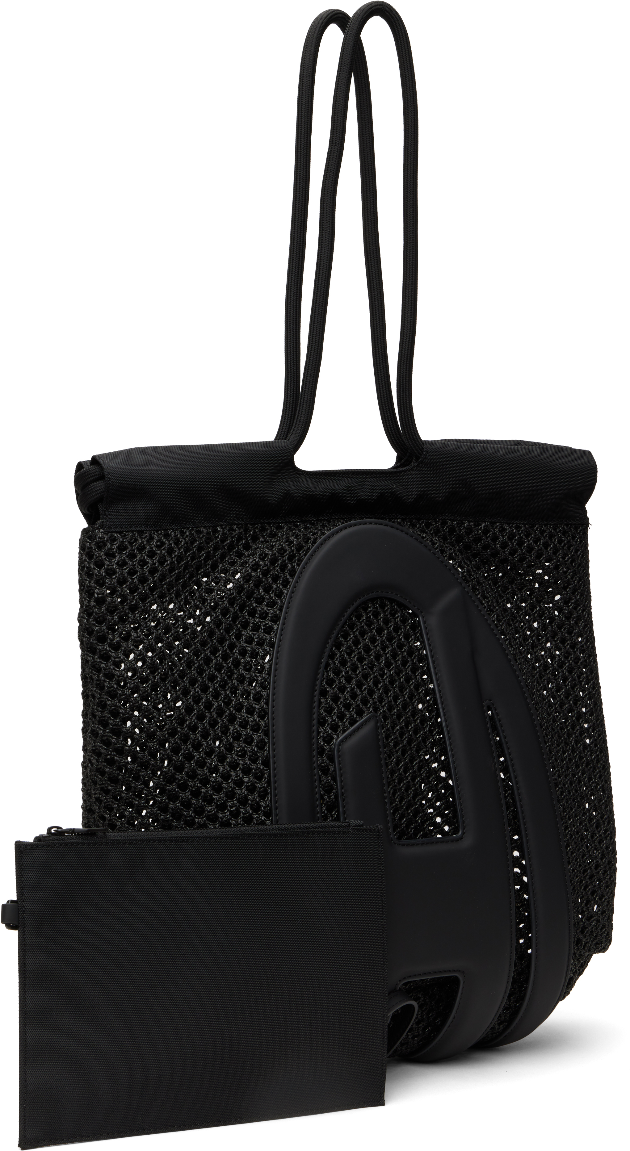 Diesel Black Cage-d M Tote In T8013