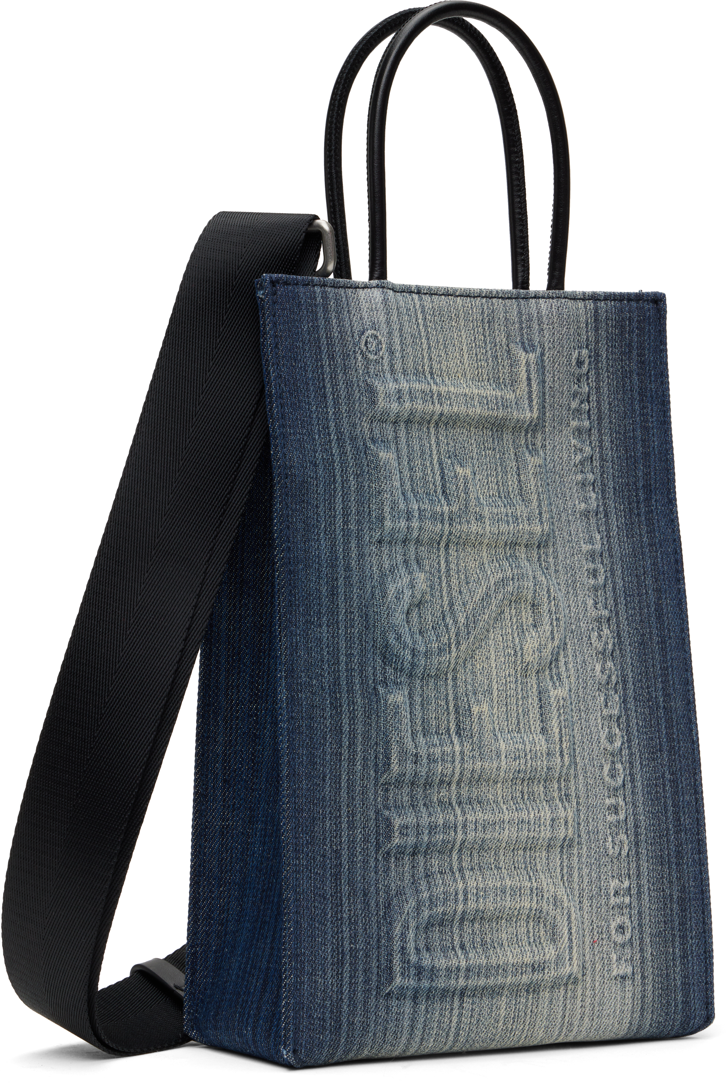 Diesel Blue 'les Shoppers M X' Tote In H1410