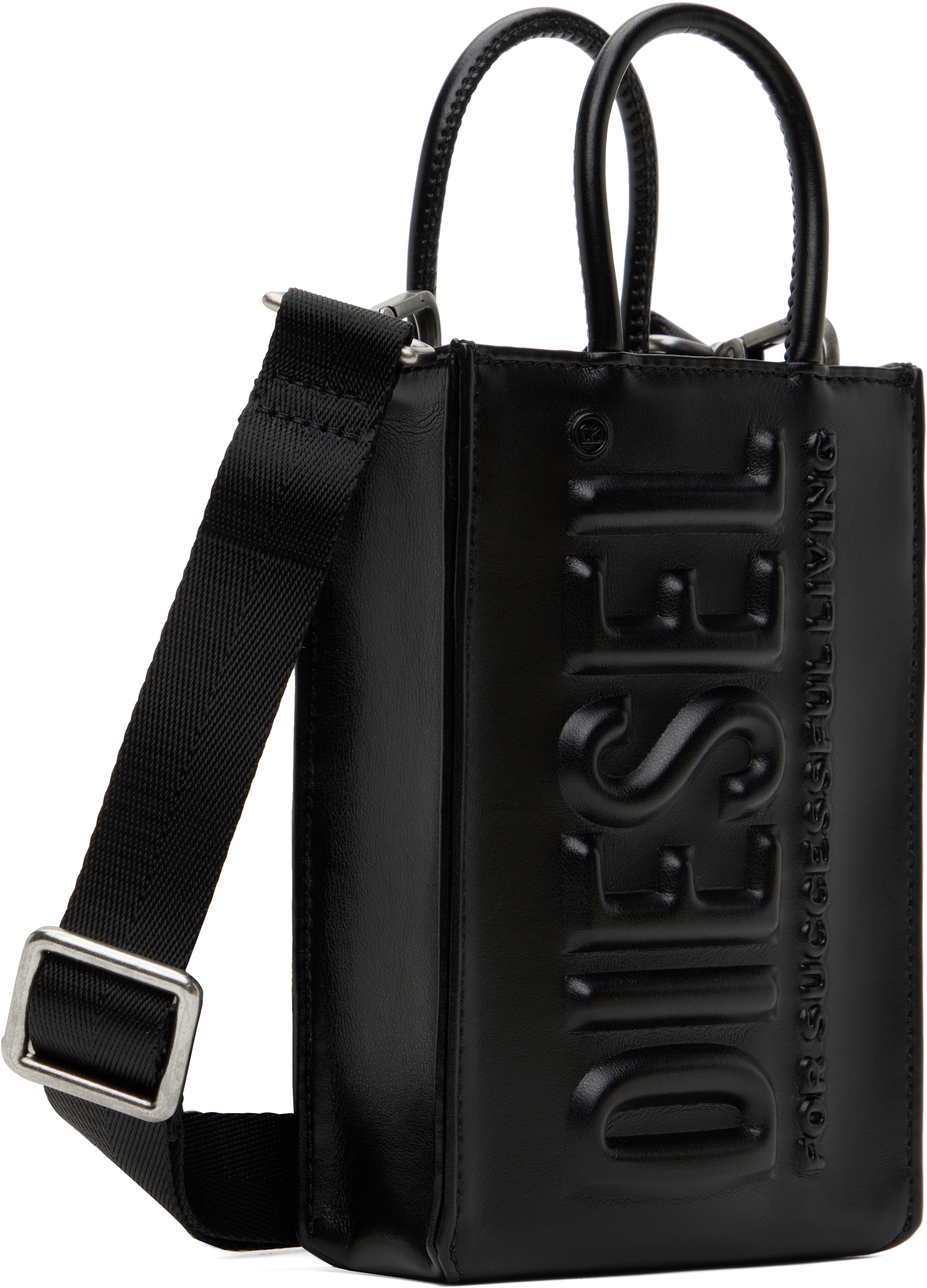 Diesel Black Dsl 3d Shopper M X Tote In T8013