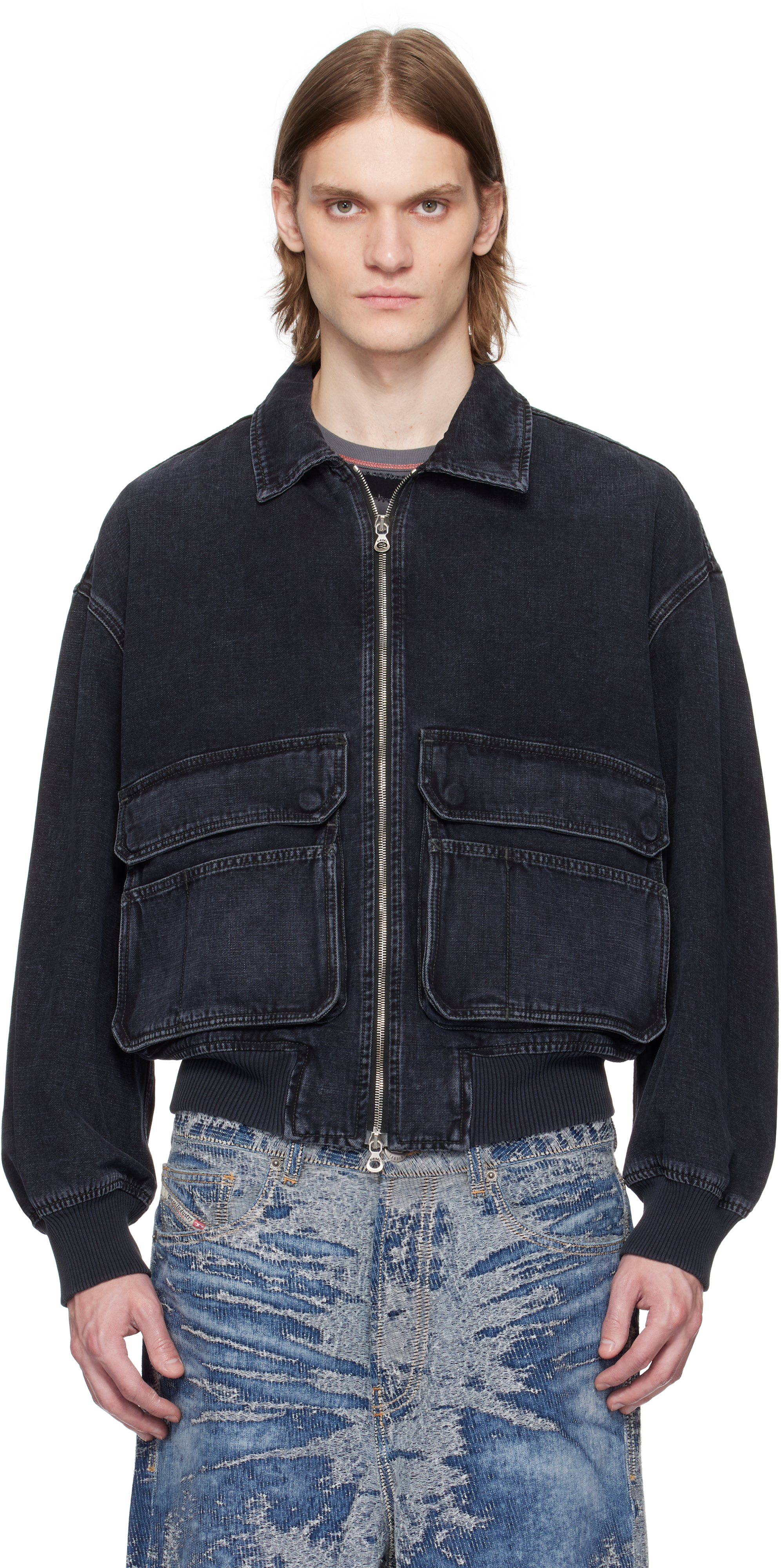 Black D-Kurz Denim Jacket