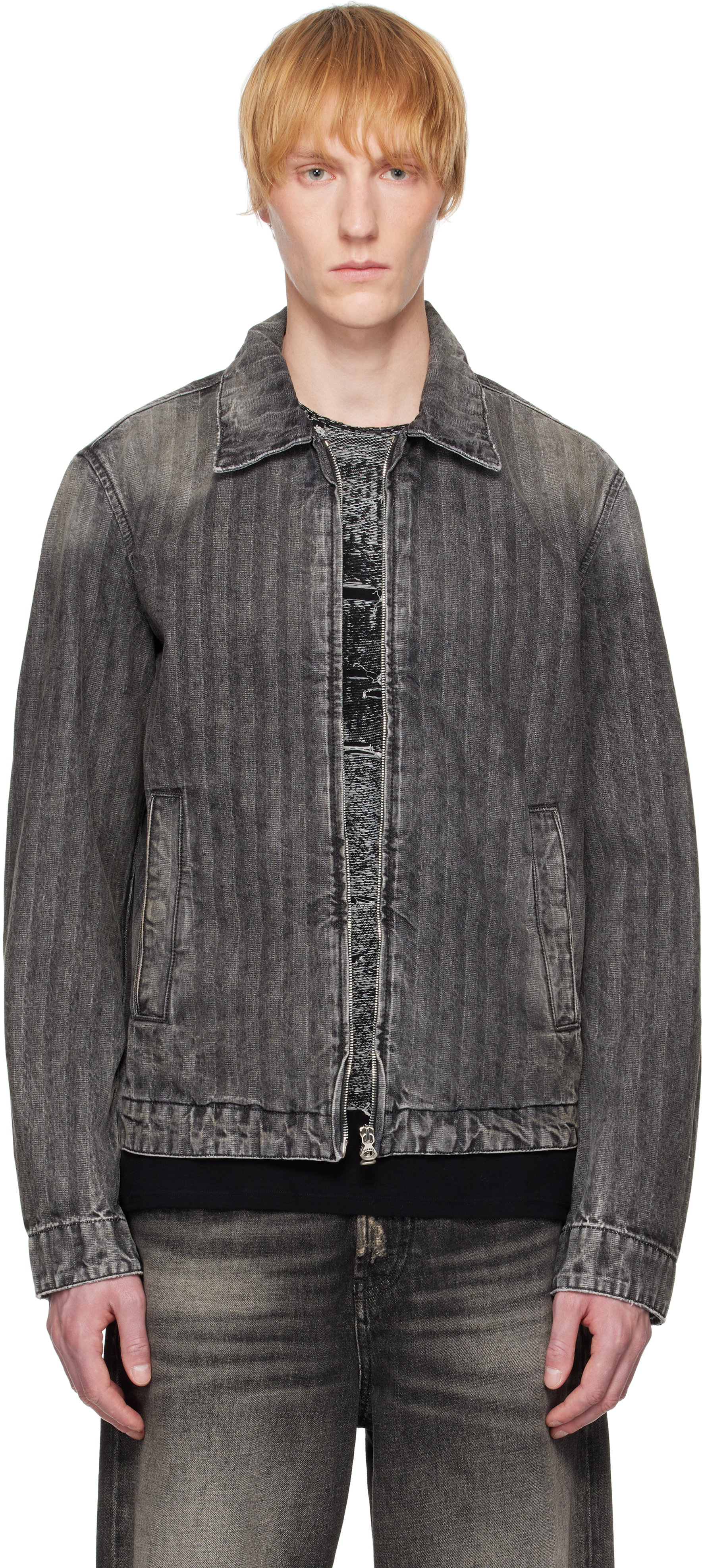 Black D-Rohe Denim Jacket