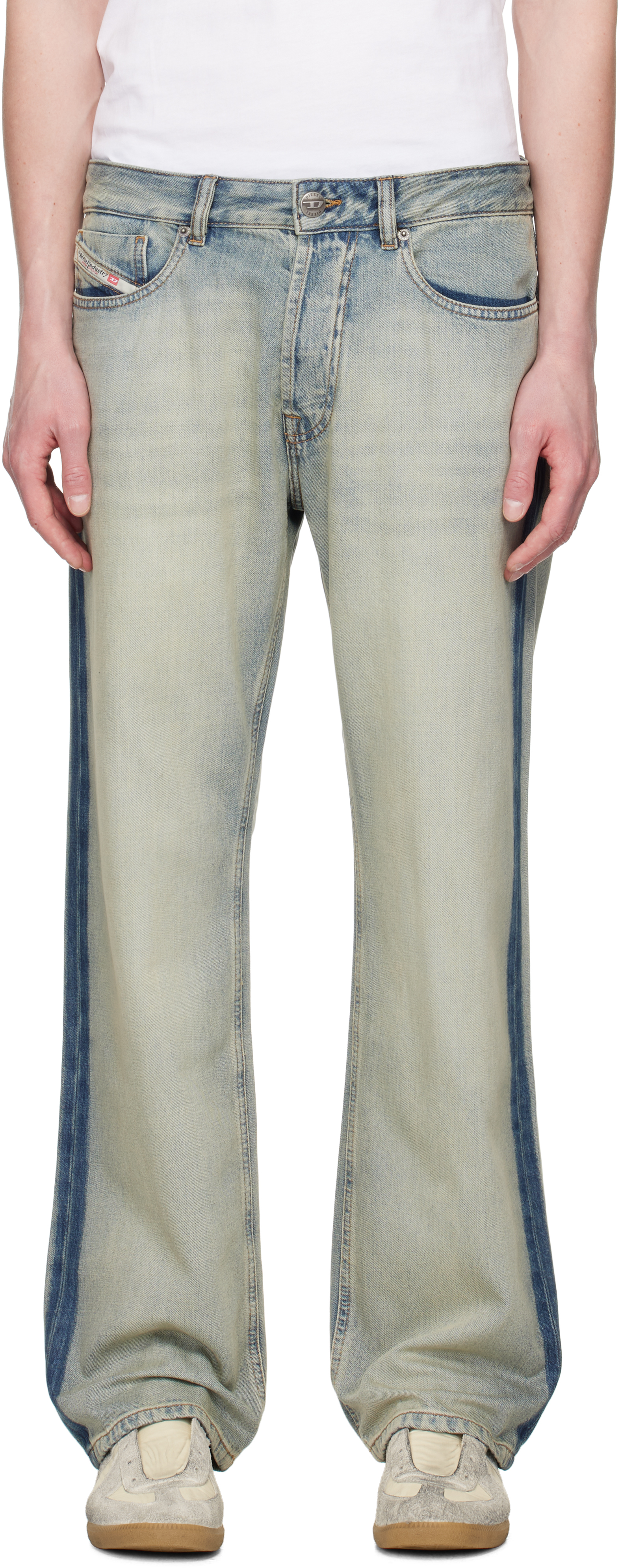 Diesel Blue Relaxed 1980 D-eeper 0abdf Jeans