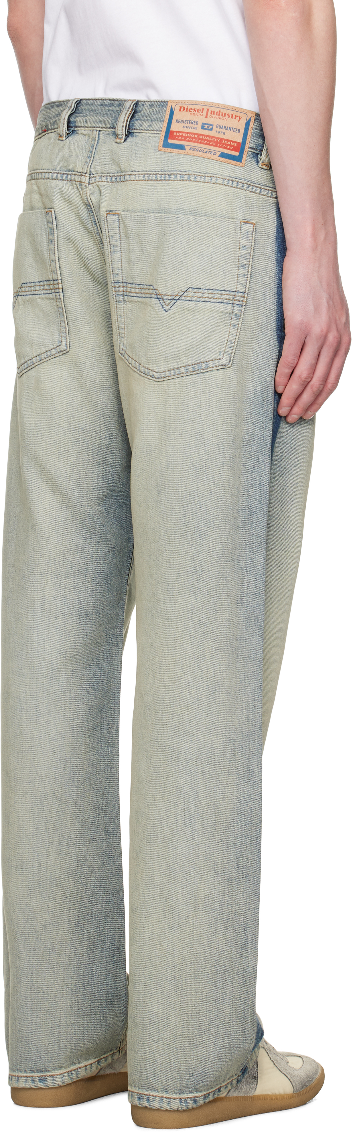 Diesel Blue Relaxed 1980 D-eeper 0abdf Jeans