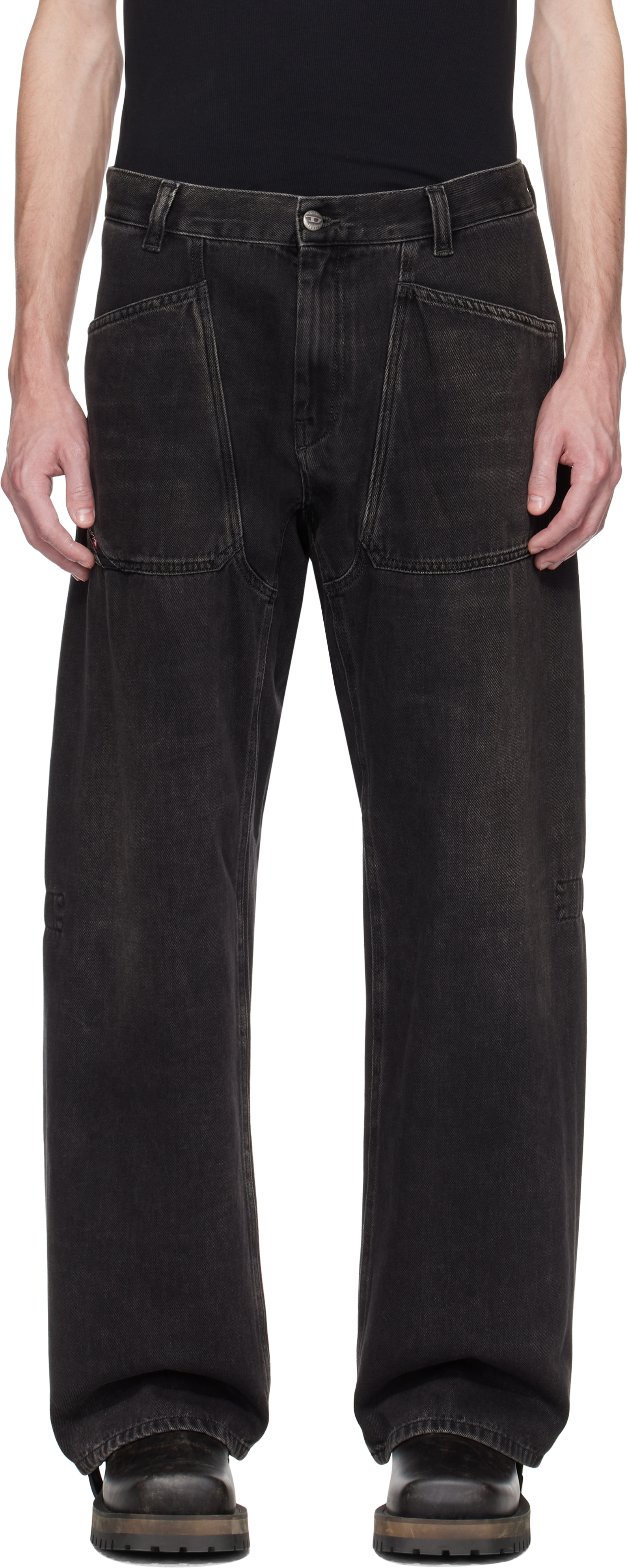 Black Relaxed D-Zeta 09j96 Jeans