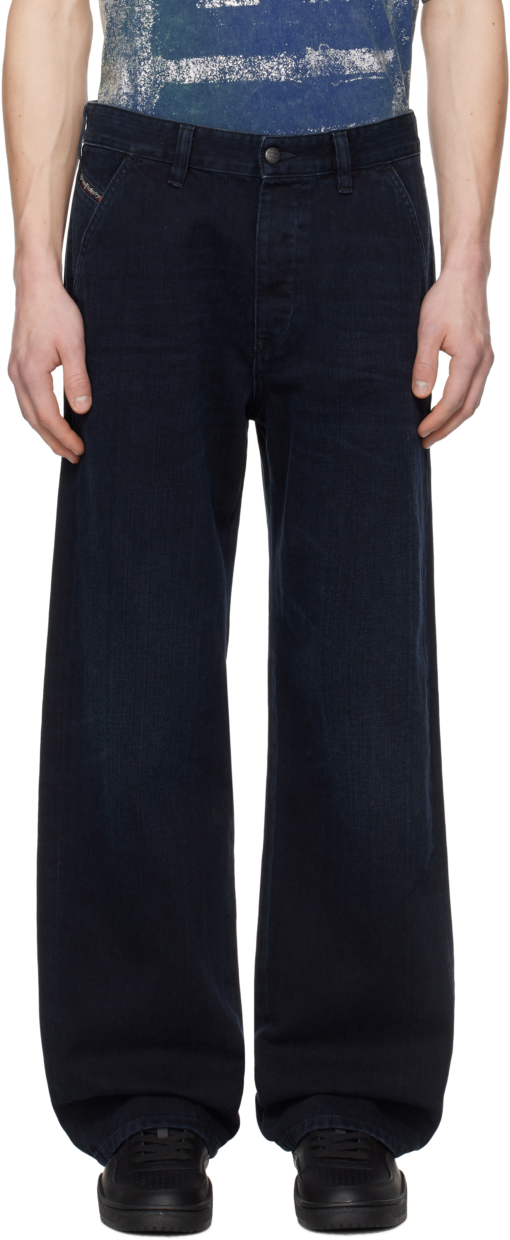 DIESEL D-phant-chino Black ディーゼル diesel Women's Regular Jeans | Dark Blue | Diesel D-Phant-chino