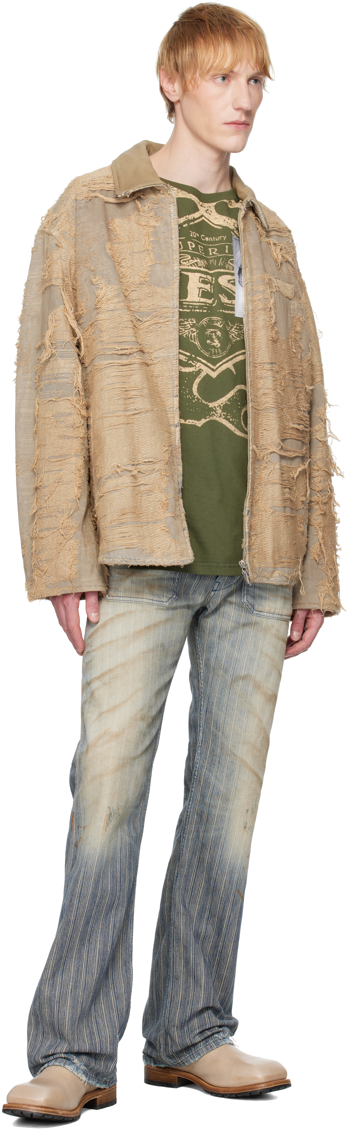 Diesel Blue Bootcut D-mooriz 09l55 Jeans In 1