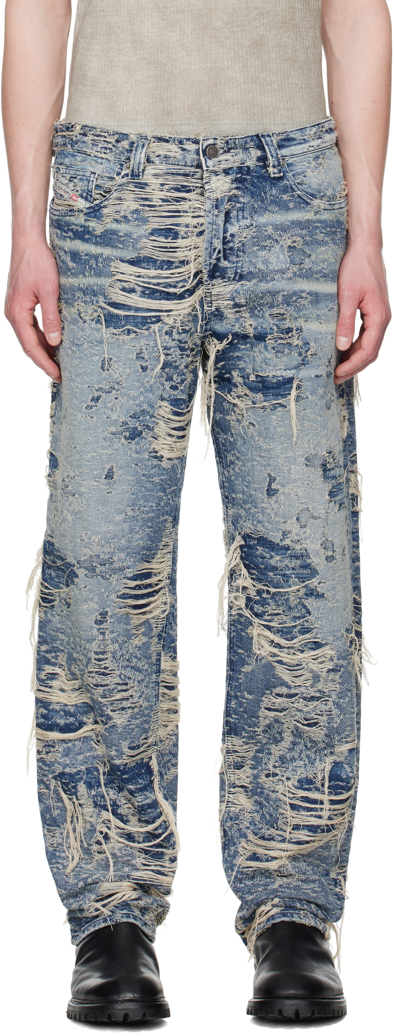 Diesel Regular Distressed Jeans 2023 D-finitive 09m04 In 01