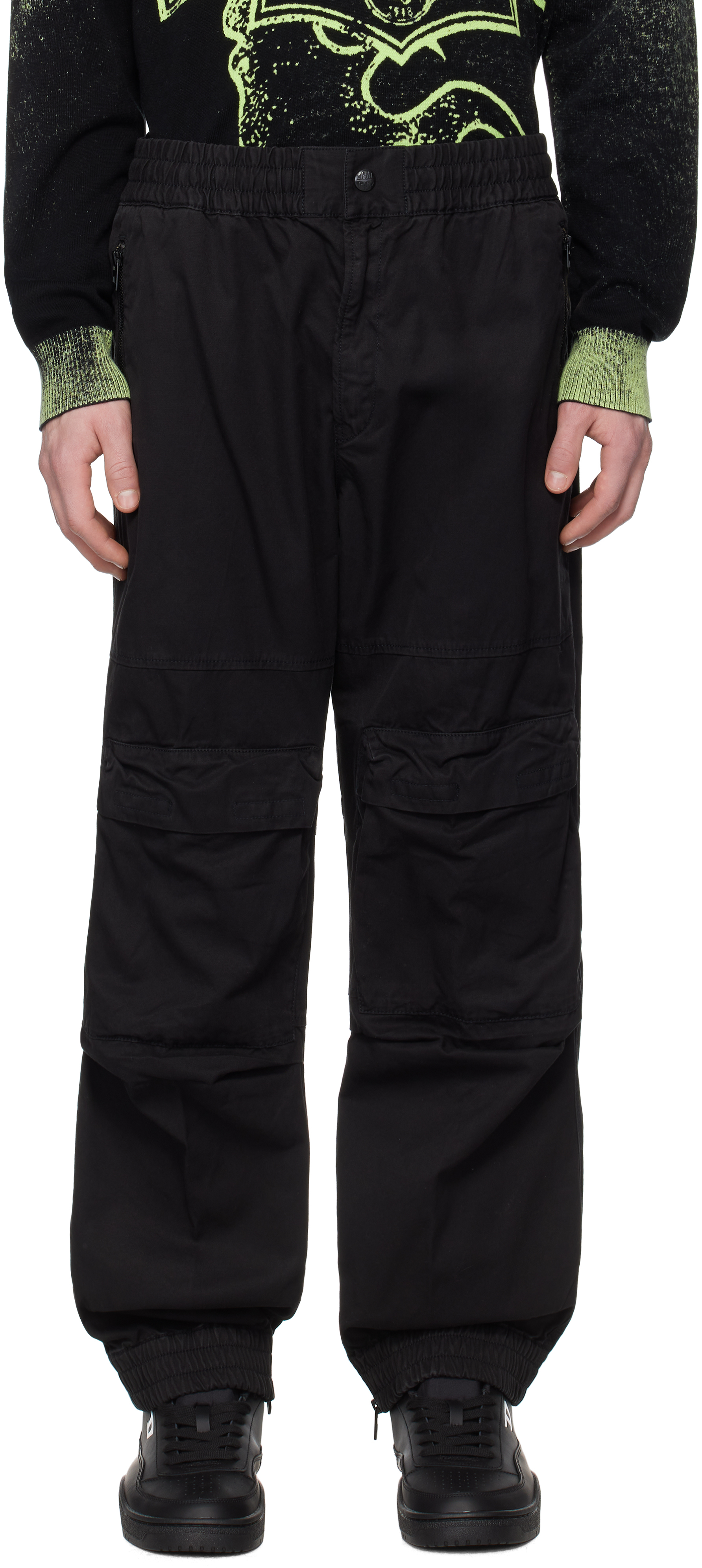 Black P-Beeck Cargo Pants