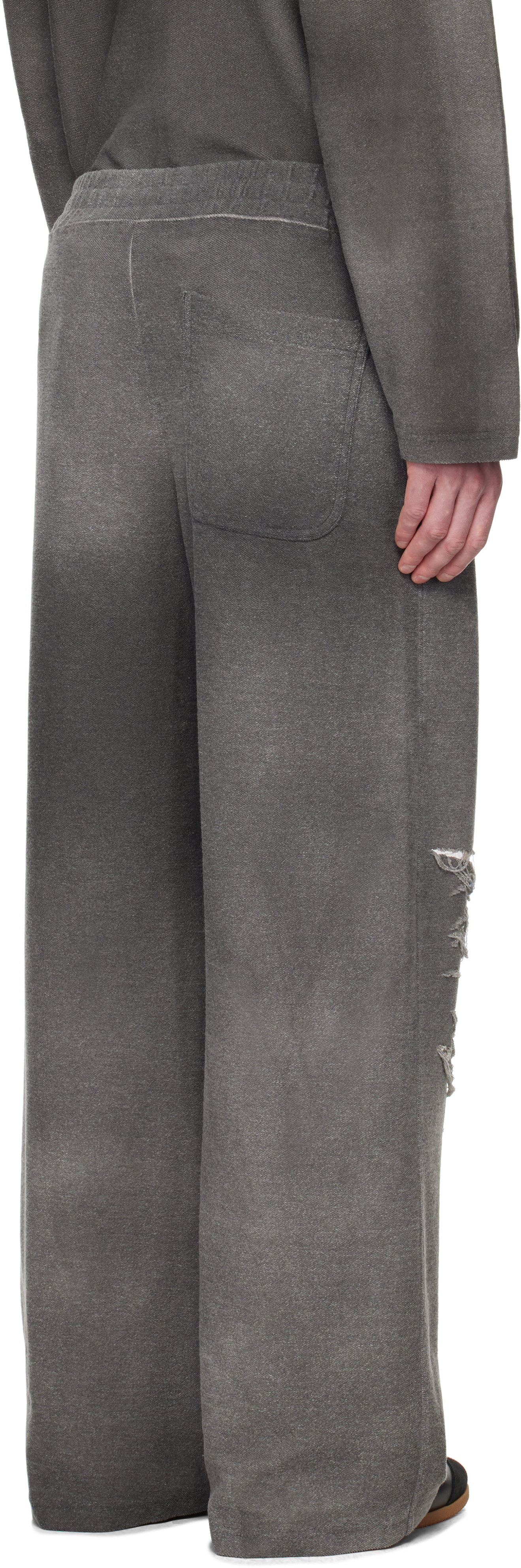 Diesel Grey Stretch Cotton Blend P-percy Joggers In 9aw