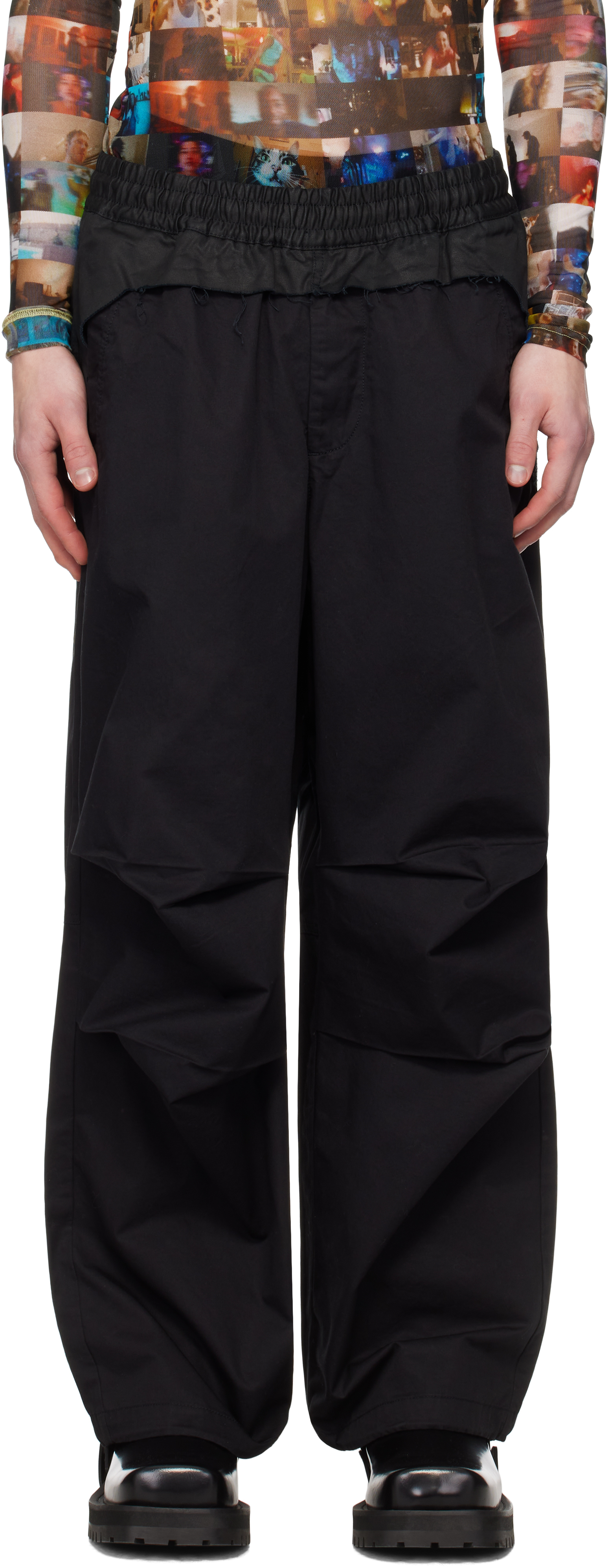 Black P-Gustaf Trousers