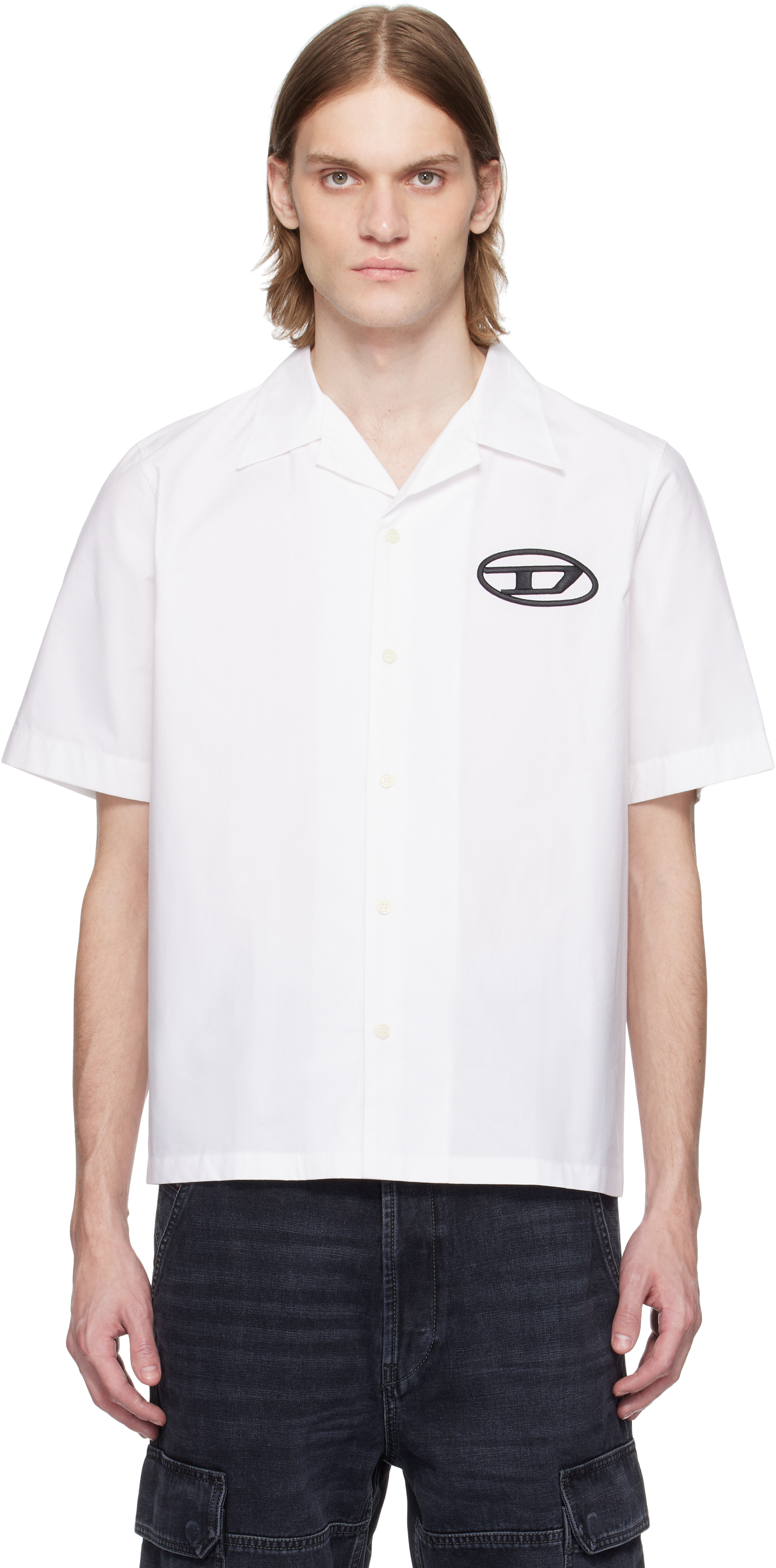 White S-Mac-C Shirt by Diesel on Sale