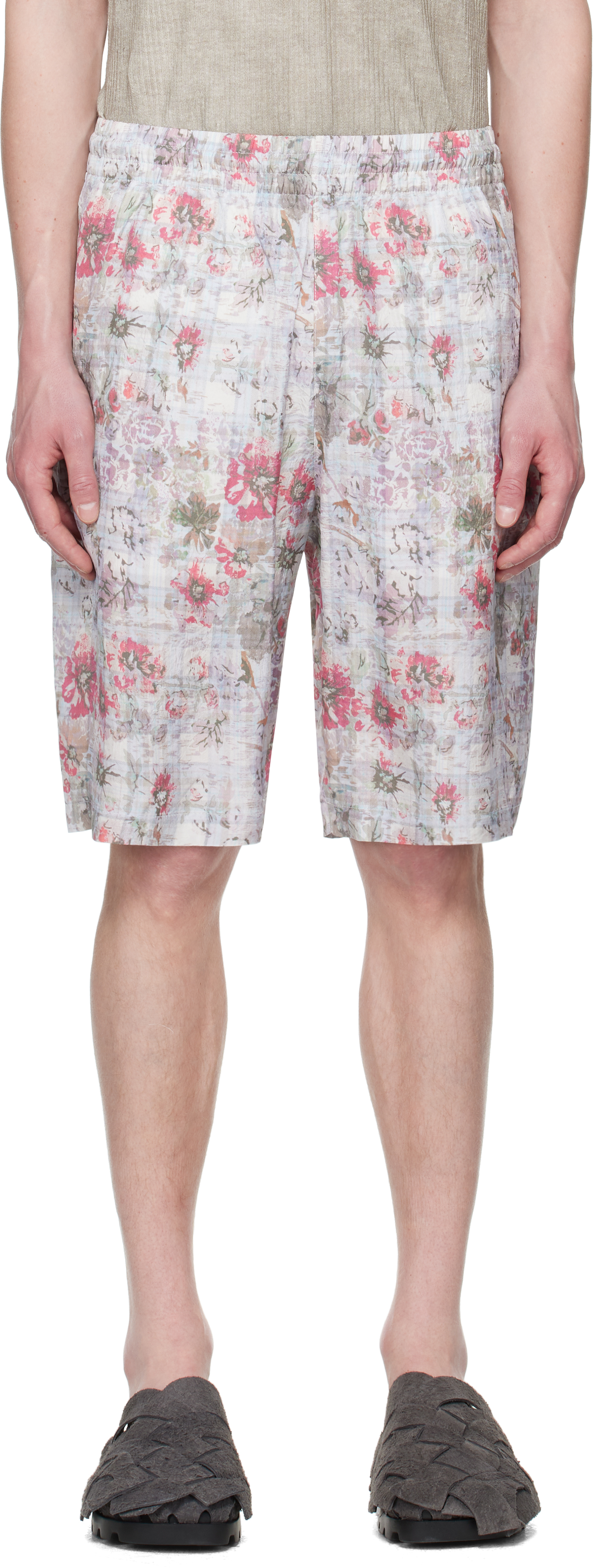 Short Leys bleu et rose Diesel en solde