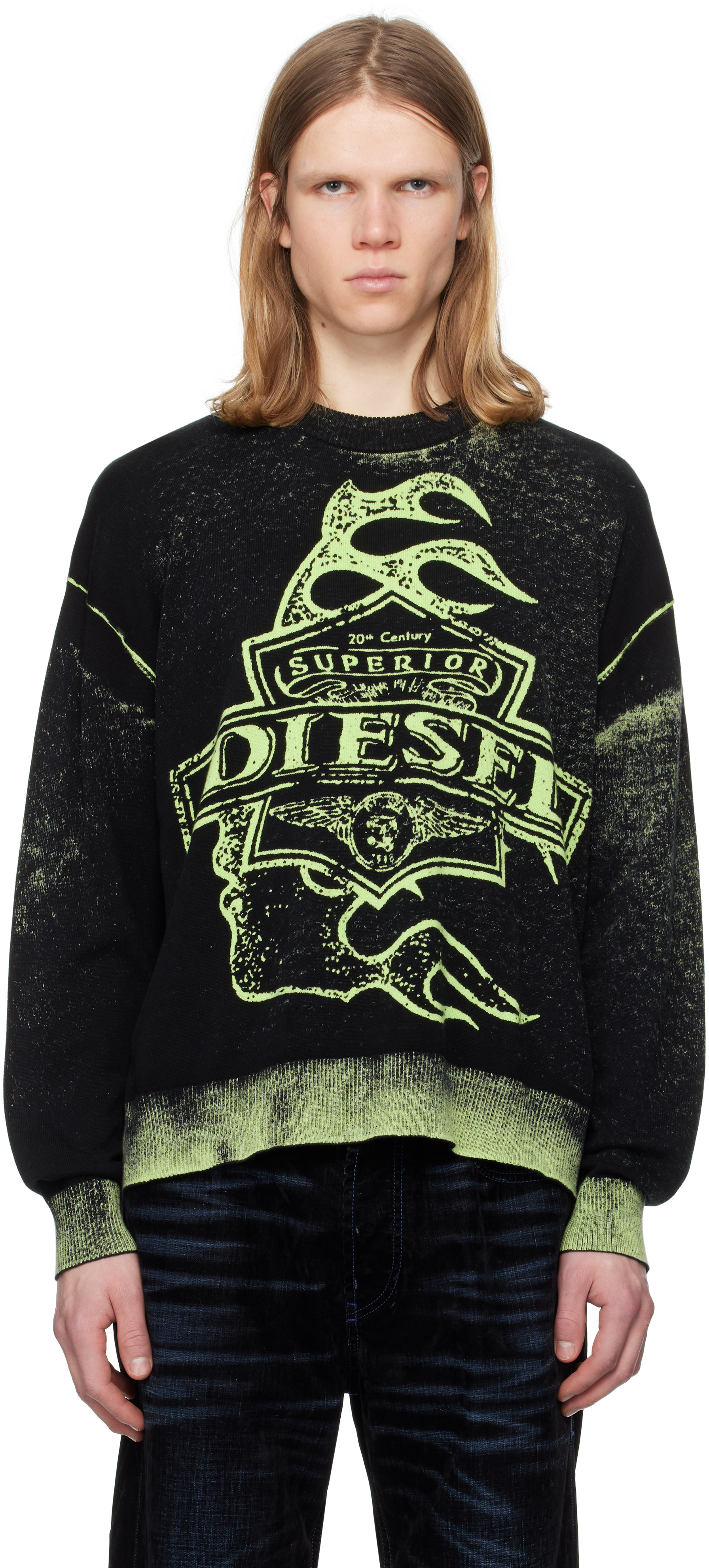 Black 
Green K-Belez Sweater