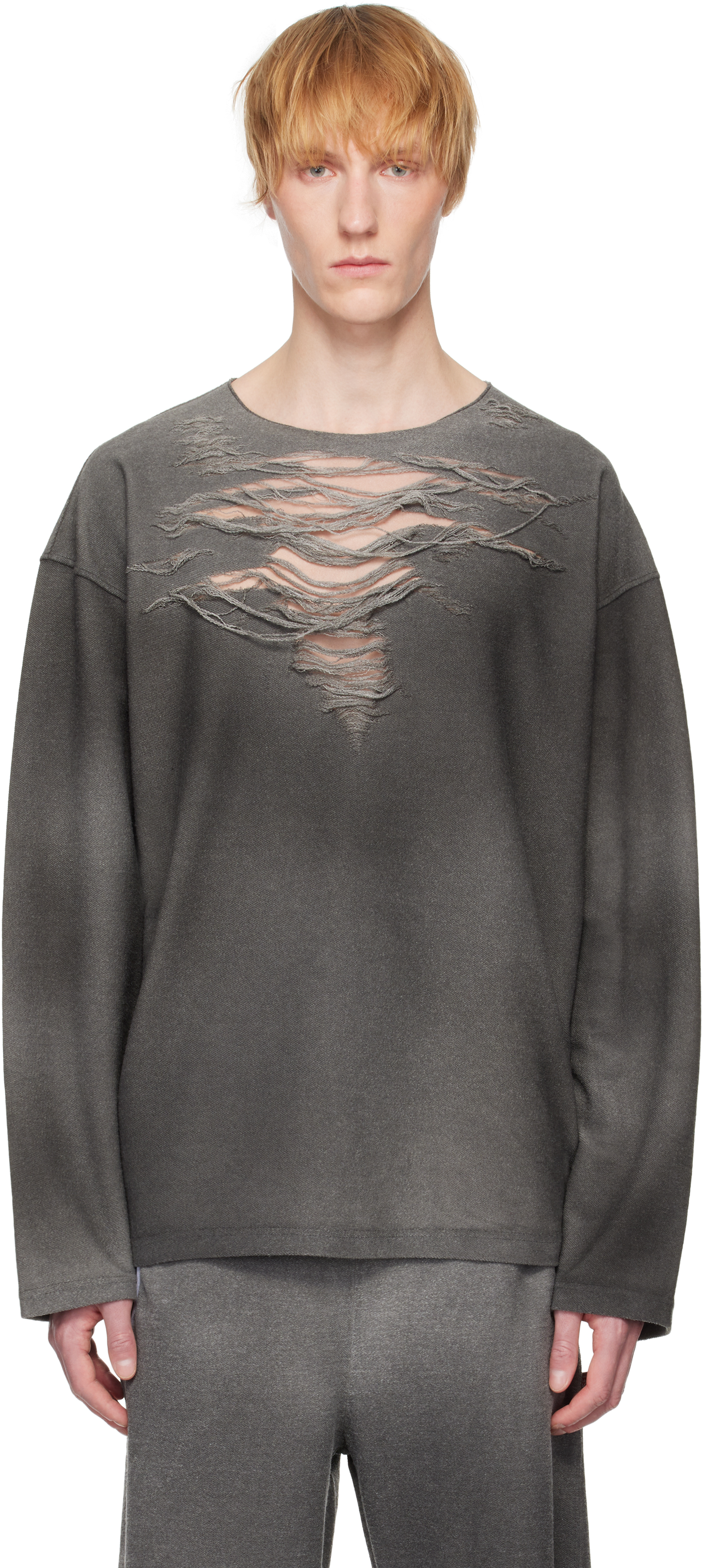 Tシャツ・カットソー DIESEL SS25 'S-Ruben' sweatshirt (A182160PLAI 9AW) Diesel 's-ruben' Sweatshirt | italist