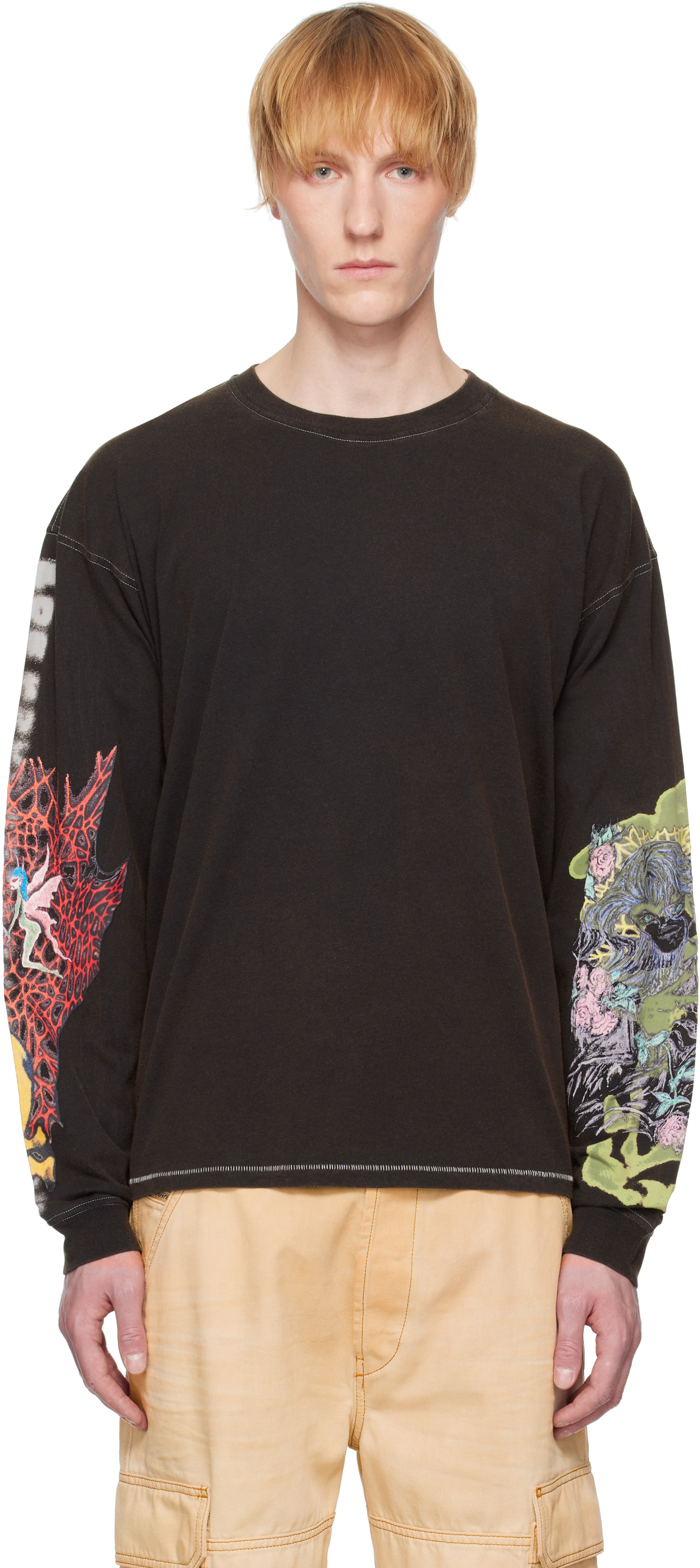 Black T-Boxt-Ls-R4 T-shirt
