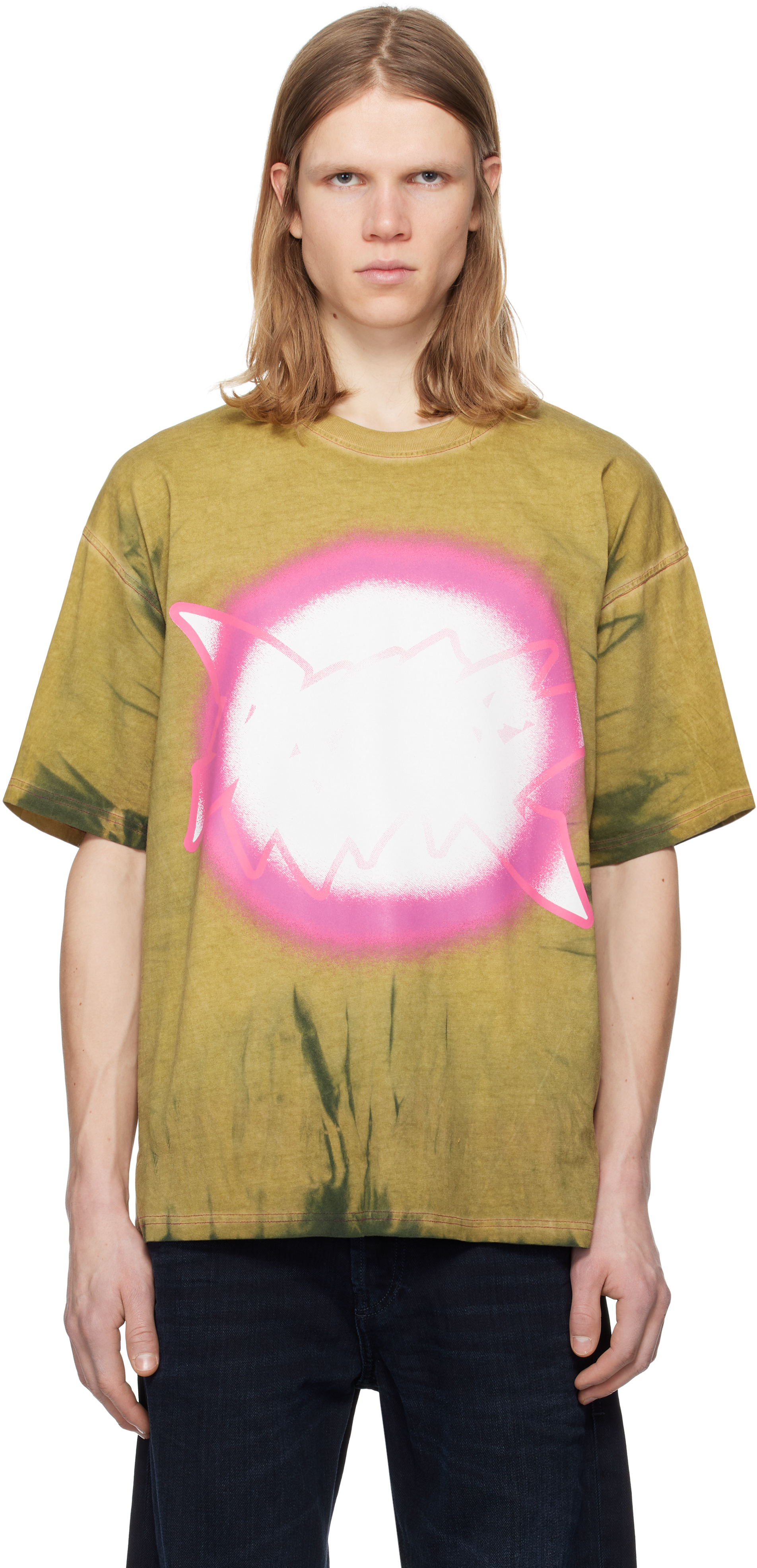 【関税込み】Diesel カーキ T-Boxt-R24 Tシャツ Dieselのカーキ T-Boxt-R24 Tシャツがセール中