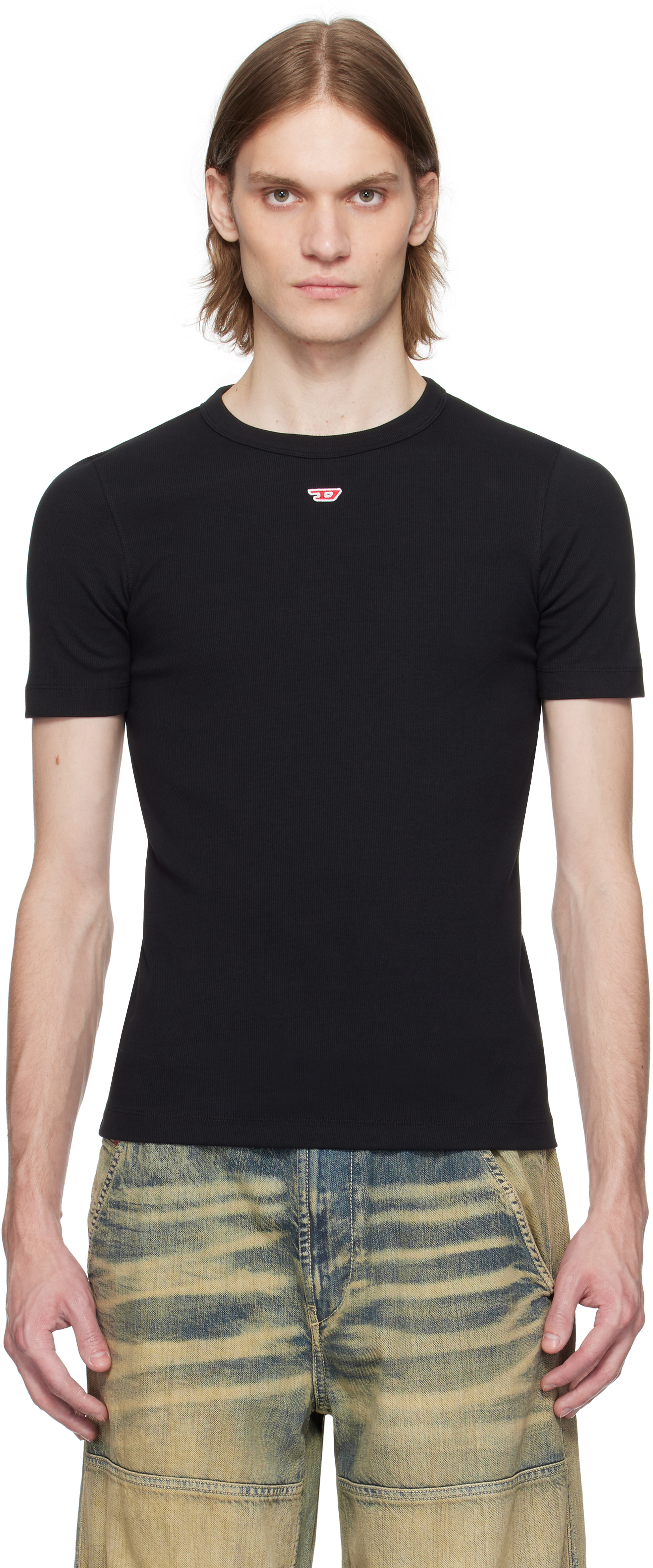 DIESEL Tシャツ D-Ribber-N Dieselのブラック D-Ribber-N Tシャツがセール中
