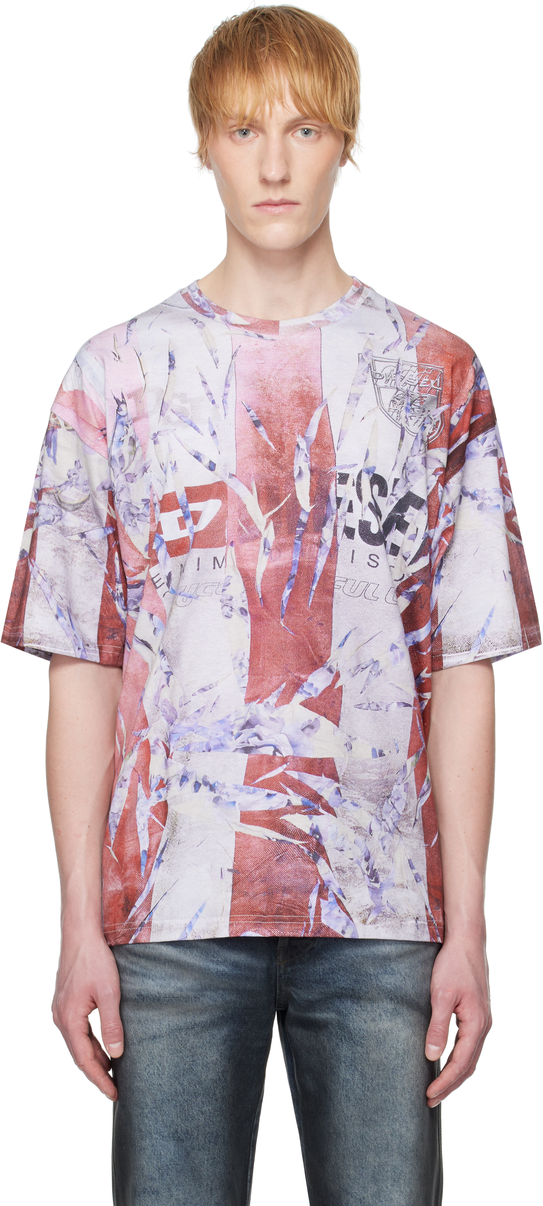 関税込み【DIESEL】T-Boxt-R13 ロゴ Tシャツ Red & White T-Boxt-R13 T-shirt by Diesel on Sale