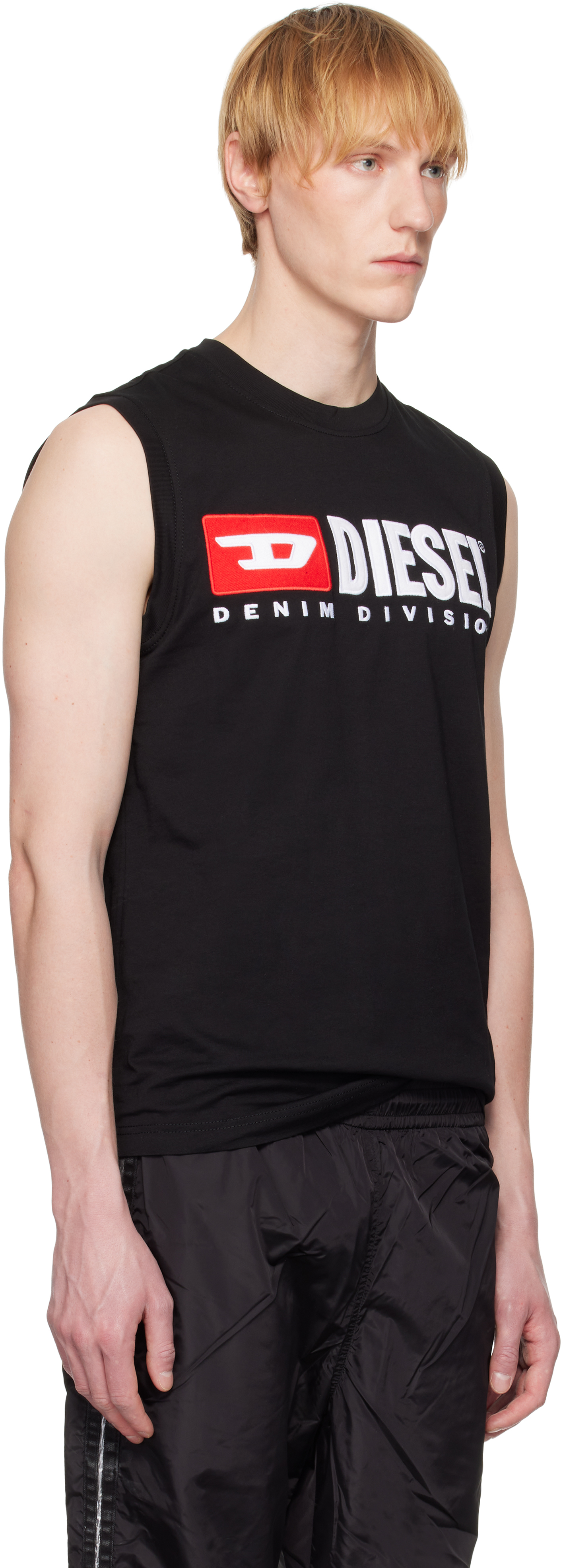 DIESEL BLACK T-ISCO-DIV TANK TOP
