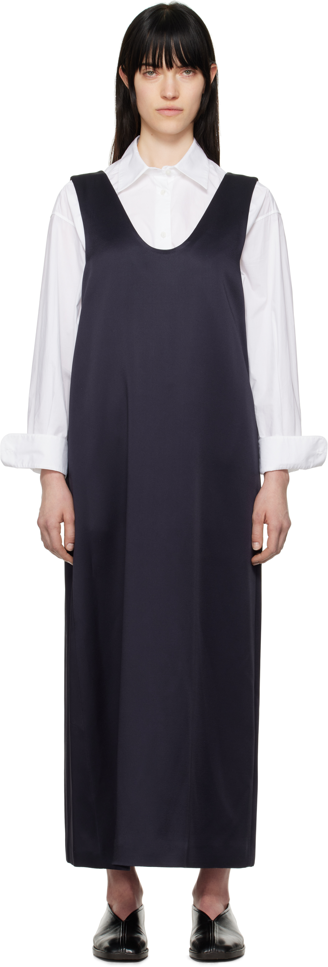 【関税込み】Carven ネイビー マキシ タンクドレス Carvenのネイビー マキシ タンクドレスがセール中