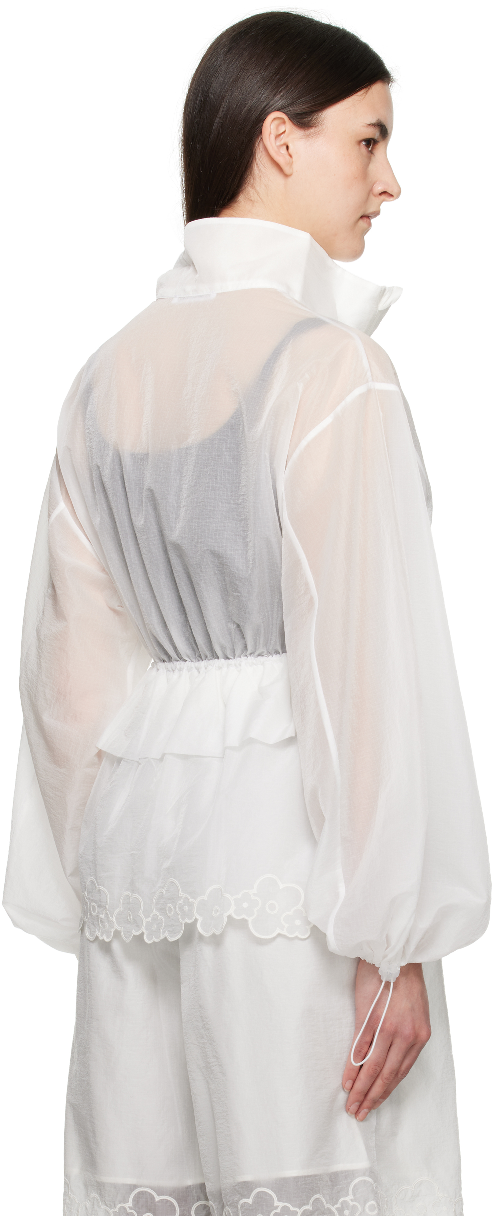 Cecilie Bahnsen White Arlo Jacket In White