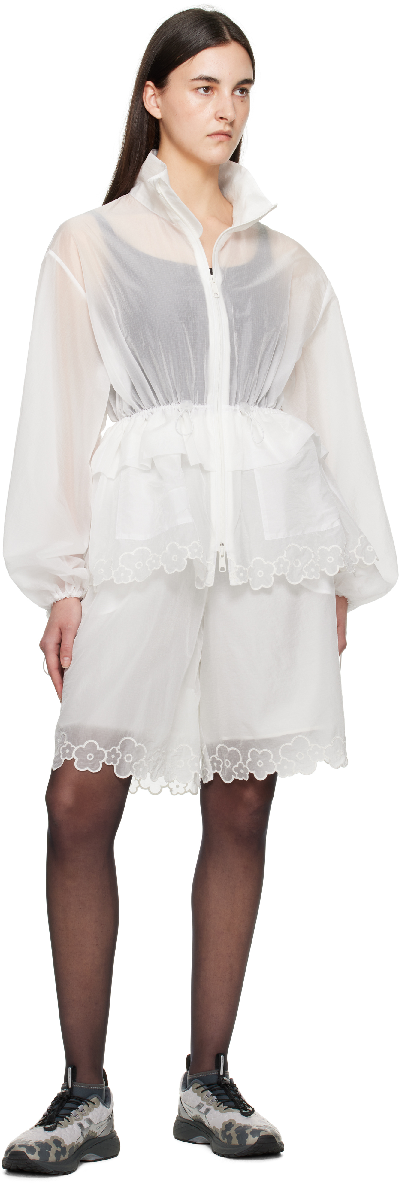 Cecilie Bahnsen White Arlo Jacket In White
