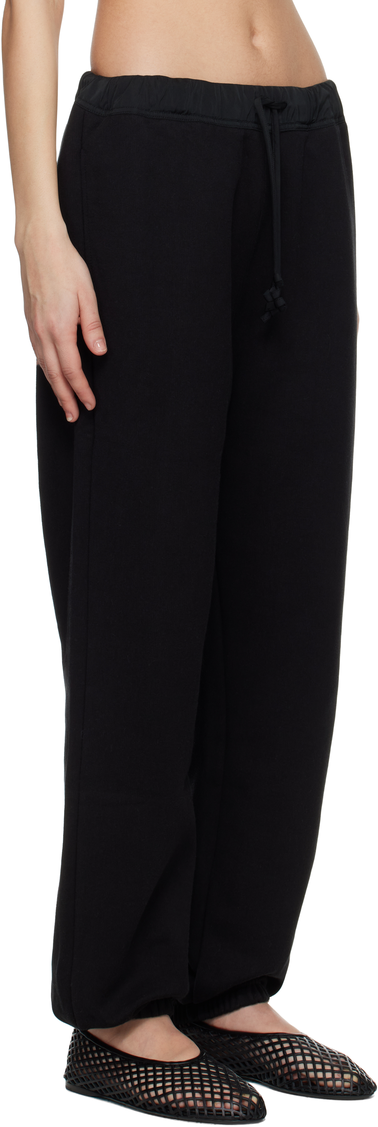 CARVEN BLACK JERSEY JOGGER SWEATPANTS 