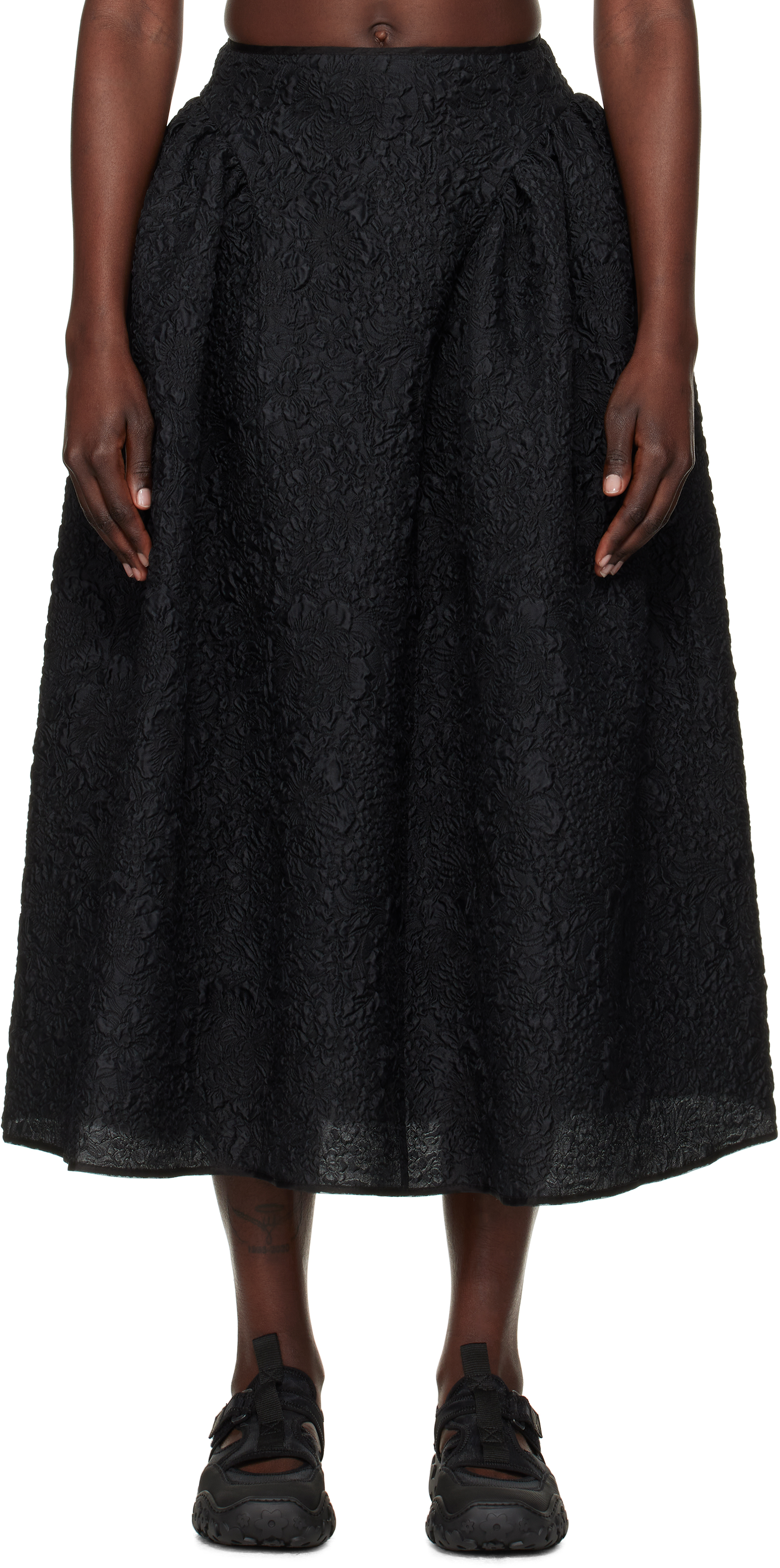 Black Fabiola Maxi Skirt