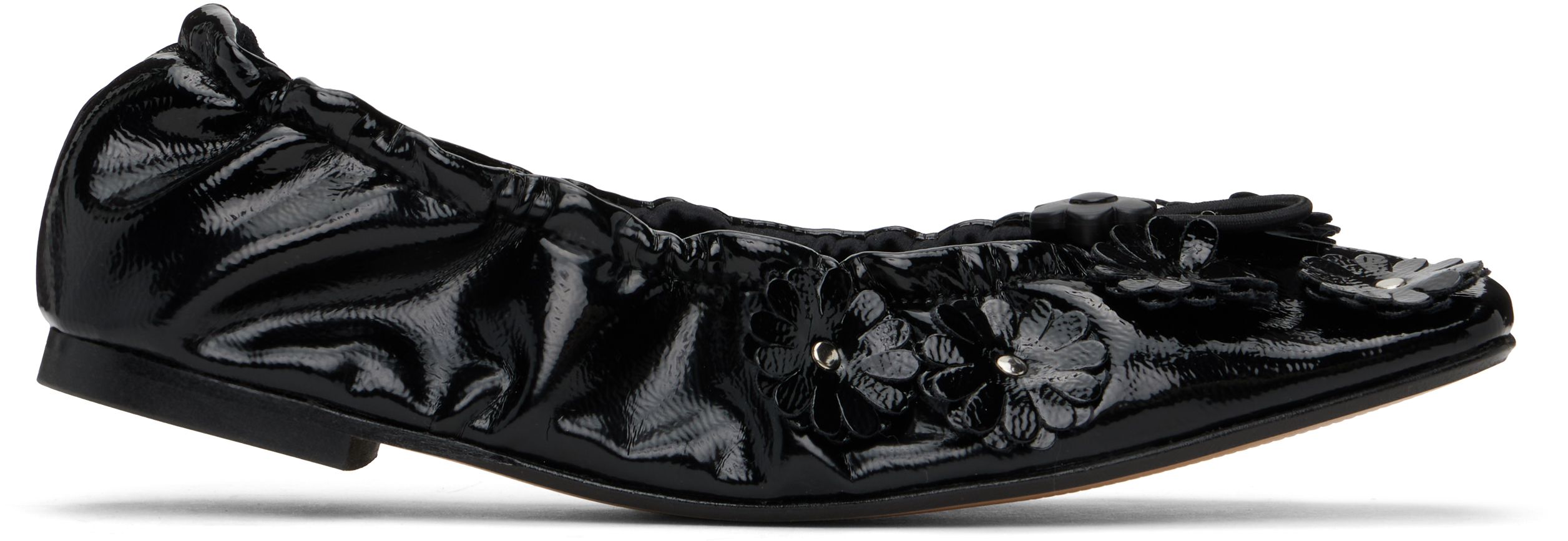 Black Orbella Ballerina Flats