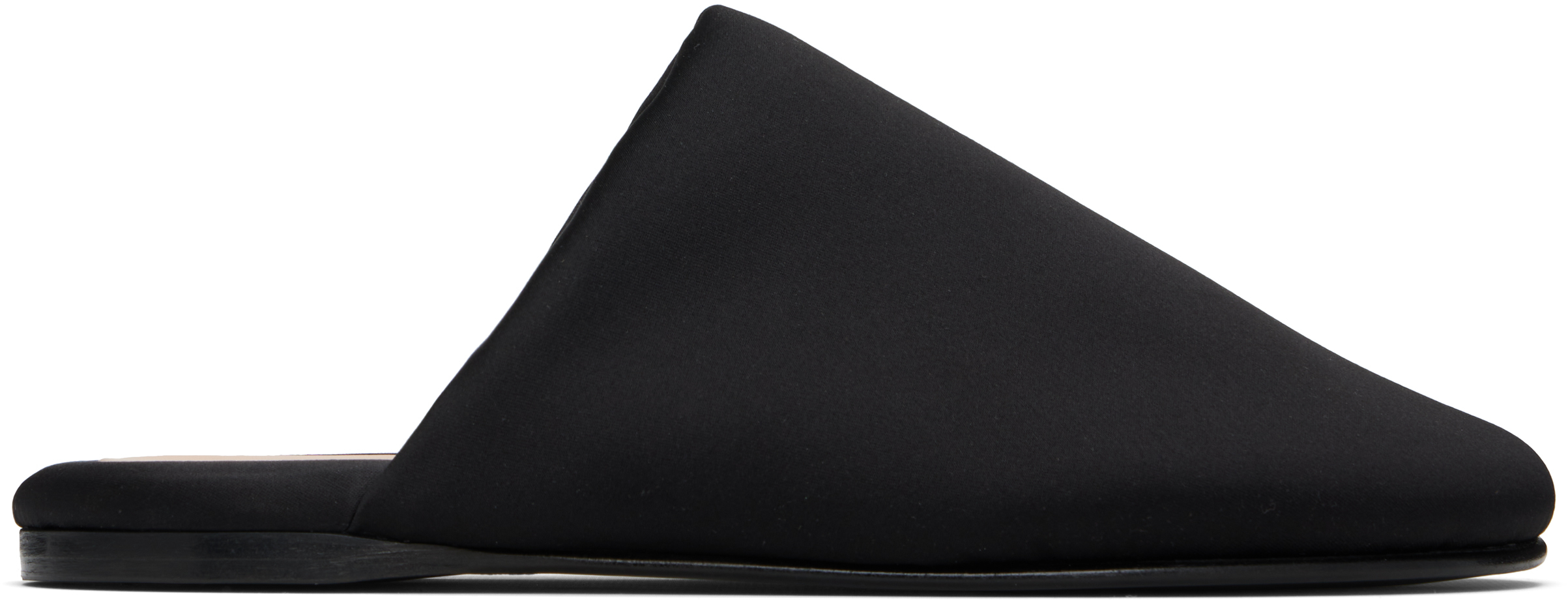 Black Garnier Padded Slippers