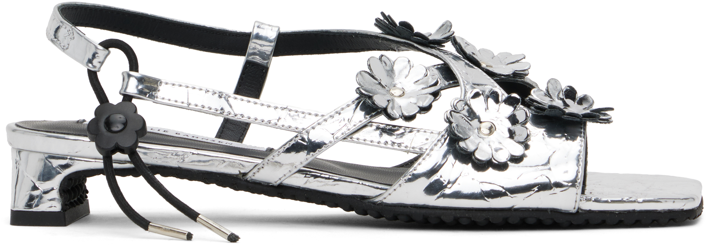 Silver Arna Heeled Sandals