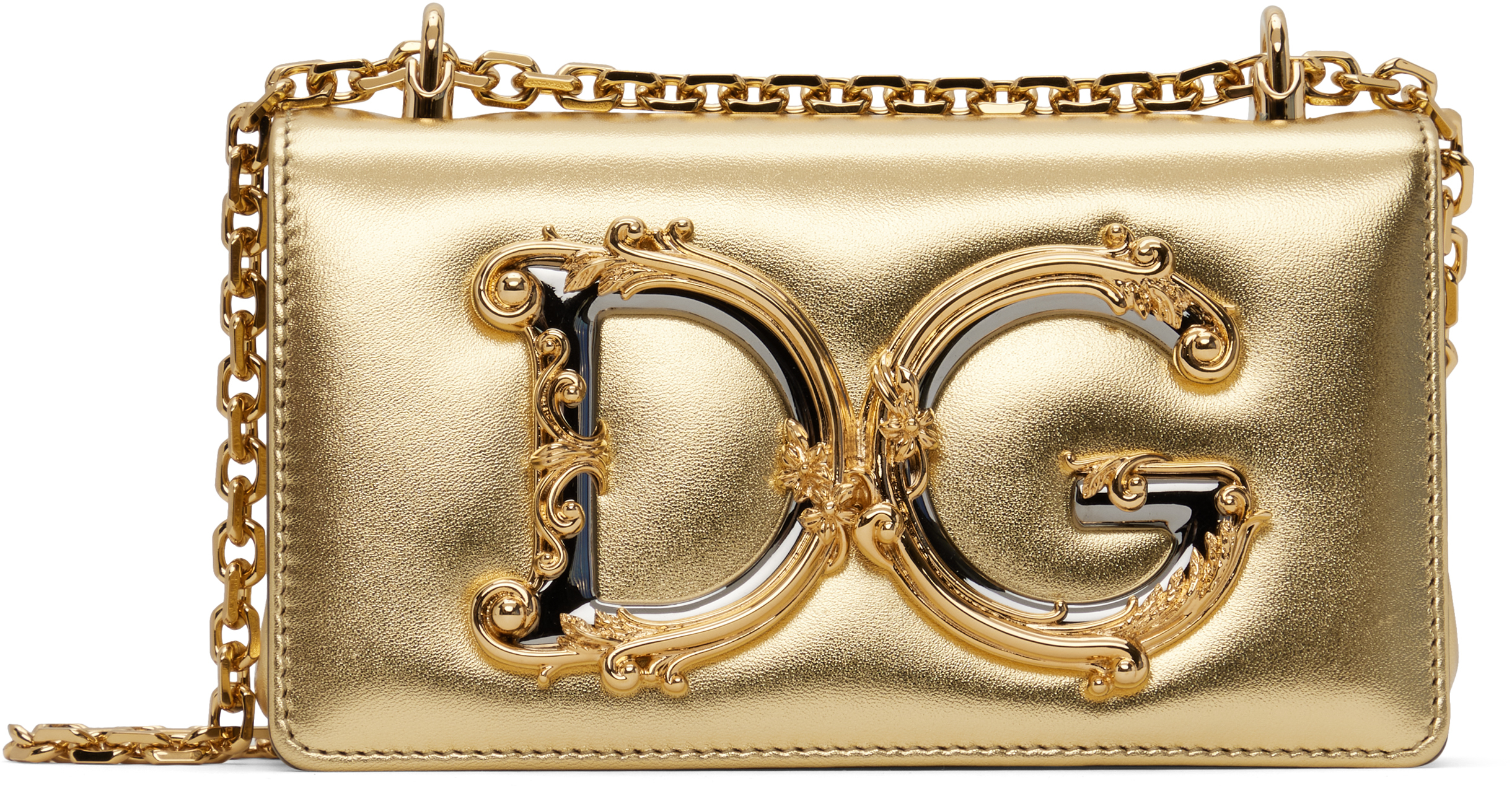 Gold 'DG' Girls Phone Bag