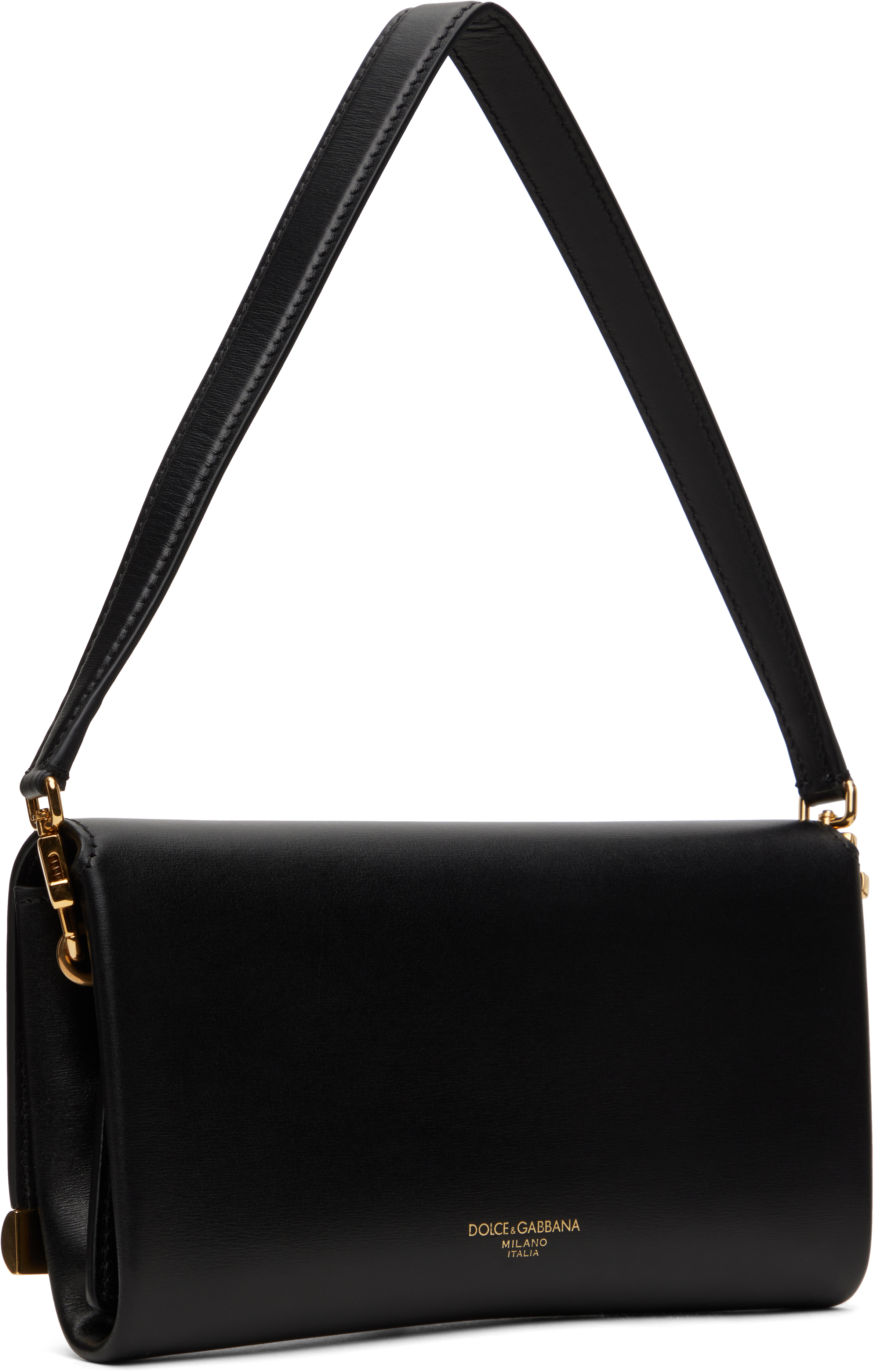Dolce & Gabbana Marlene Leather Wallet Bag In 80999 Nero