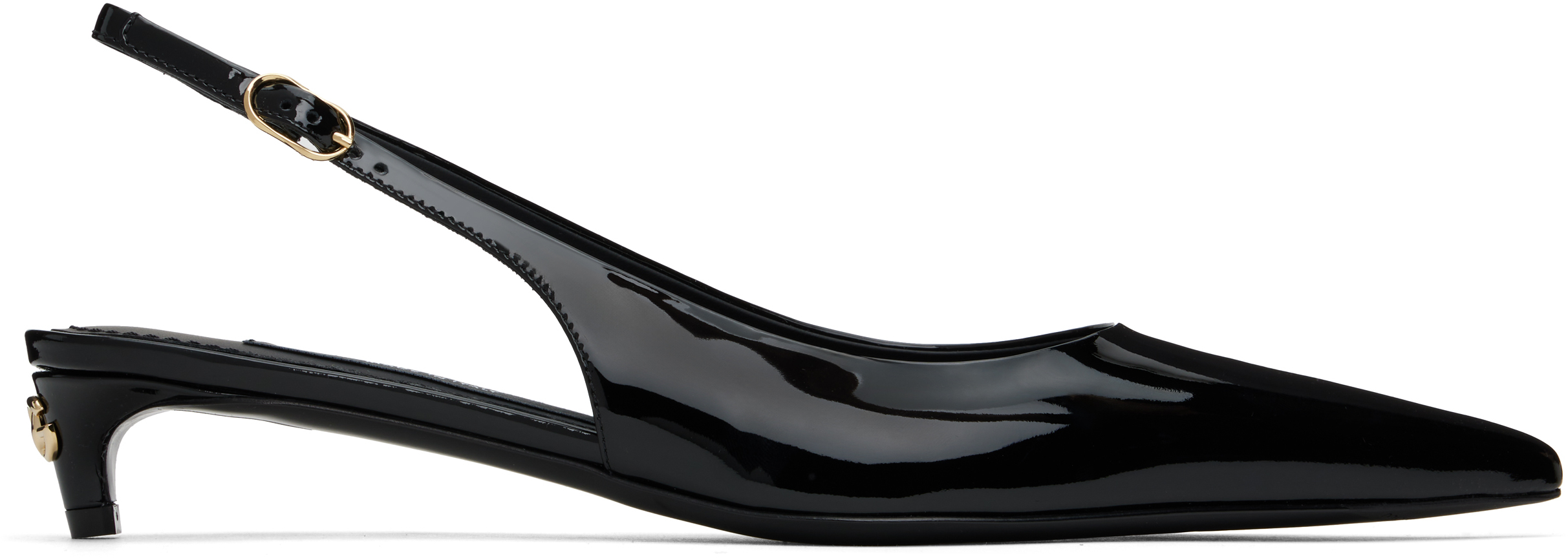 Dolce&Gabbanaのブラック スリングバックヒールがセール中