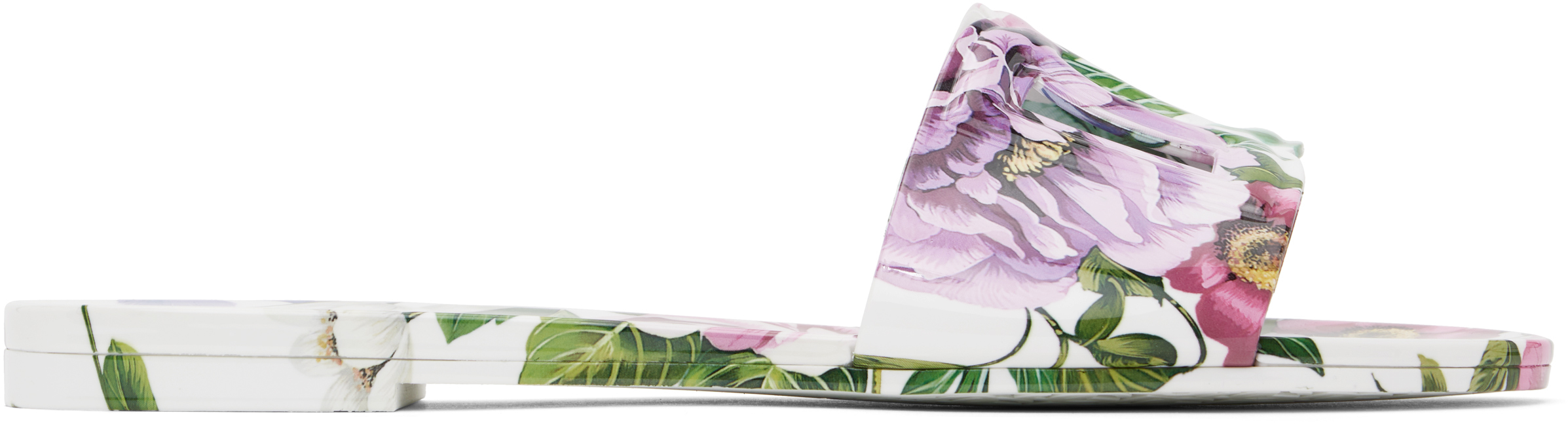サンダル・ミュール Dolce & Gabbana 'Beachwear' slides DOLCE & GABBANA Rubber beachwear slides with DG logo Pink 39