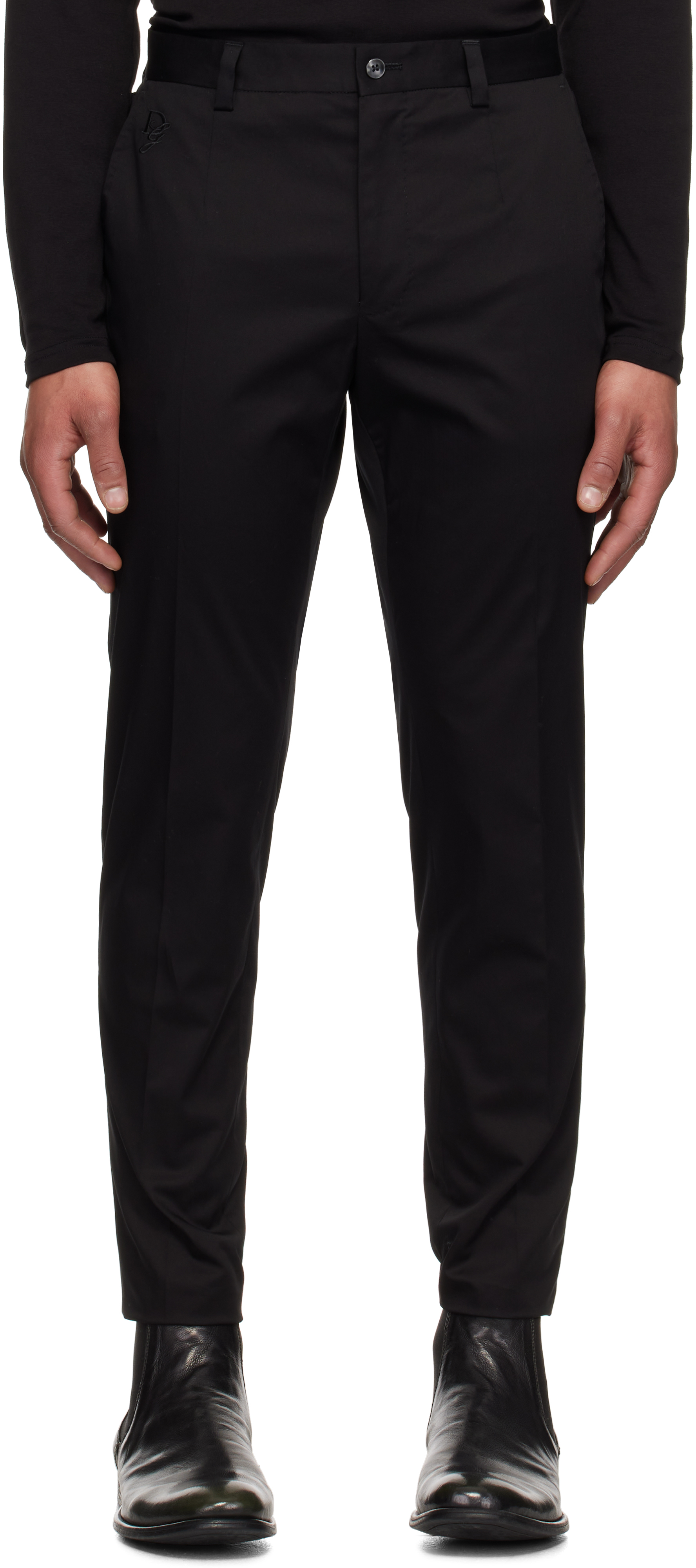 Black Twill Trousers