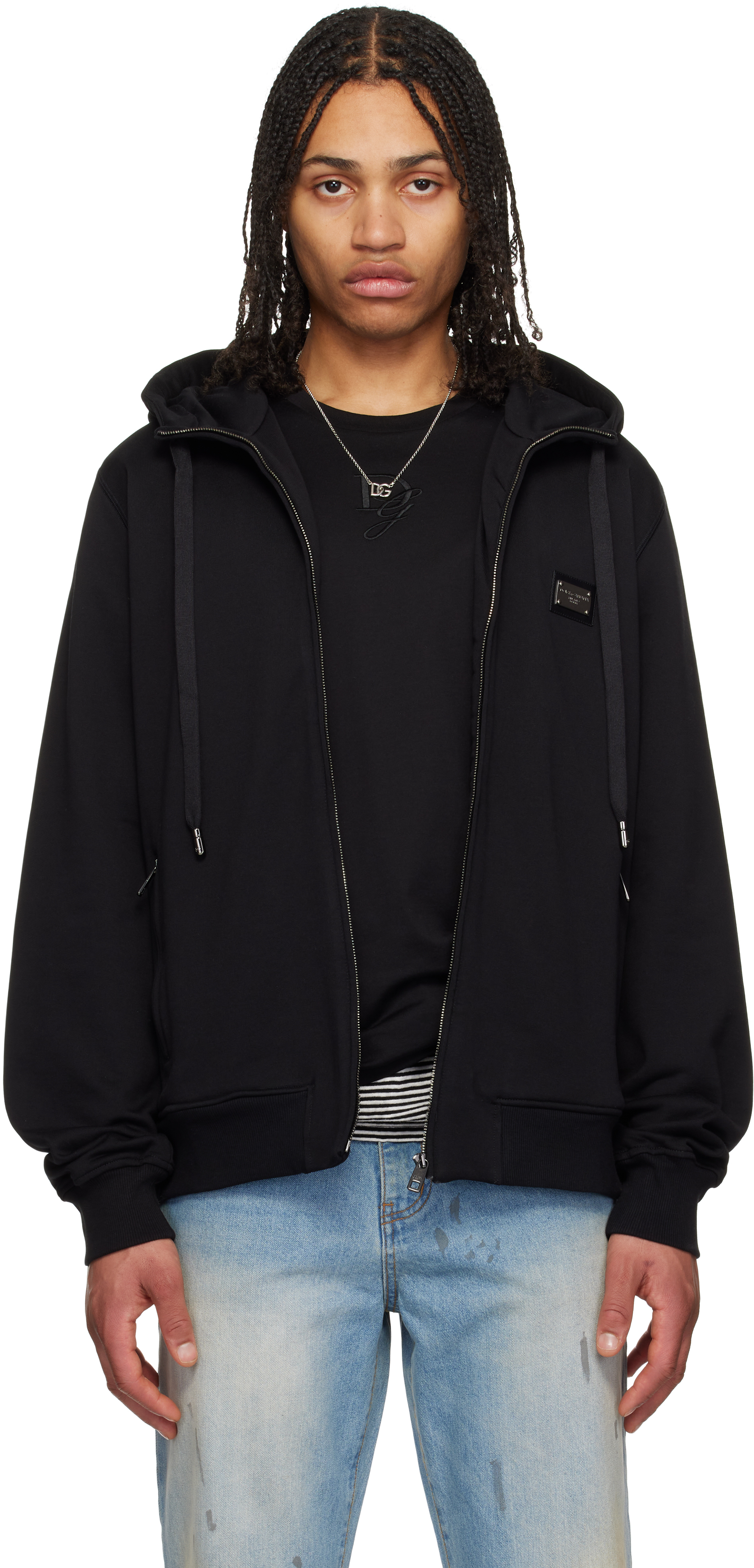 DOLCE&GABBANAカシミヤ ジップアップフーディ Dolce&gabbana メンズ フーディ & ジップアップ | SSENSE 日本