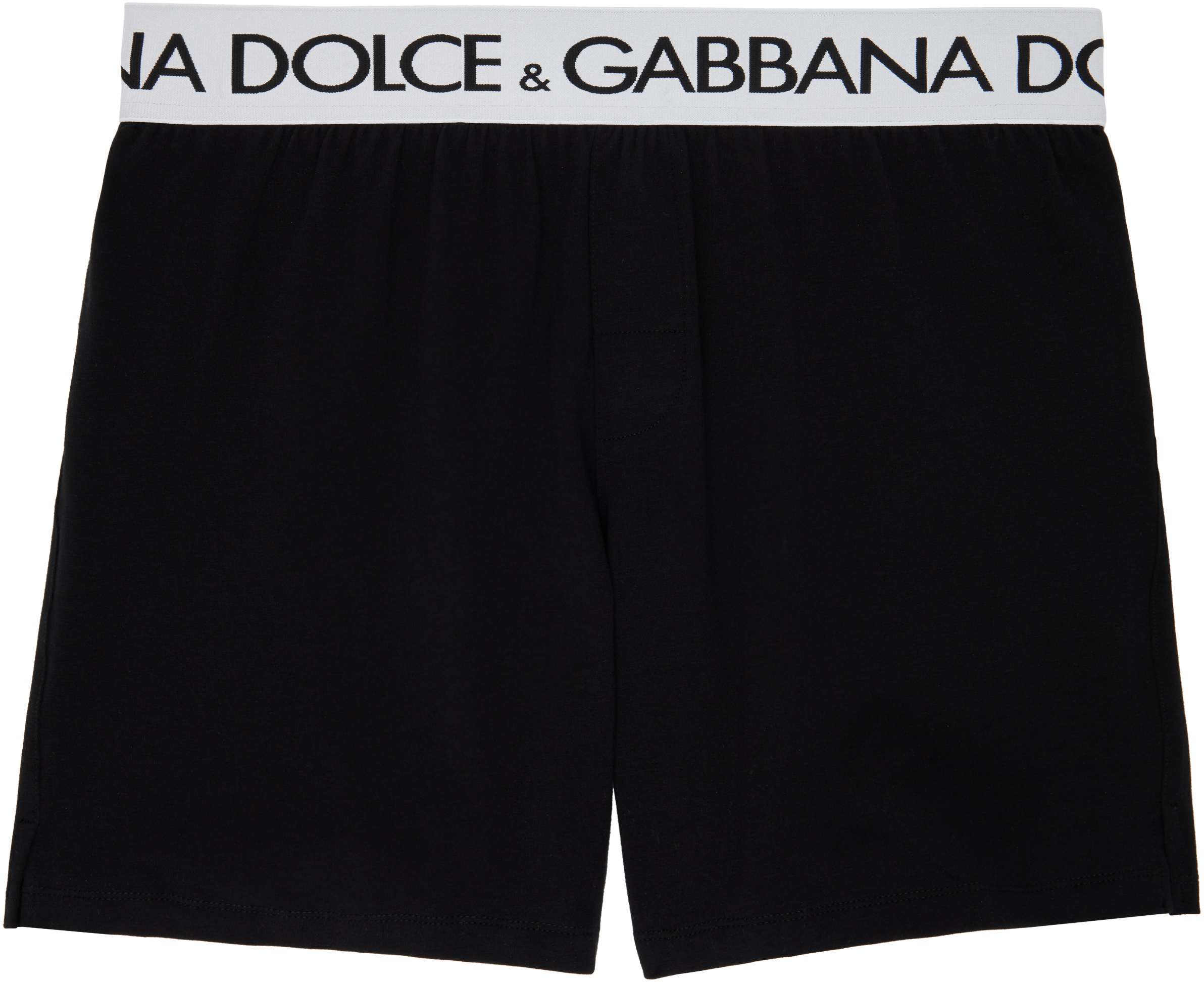 Black Two-Way-Stretch Long-Leg Boxers