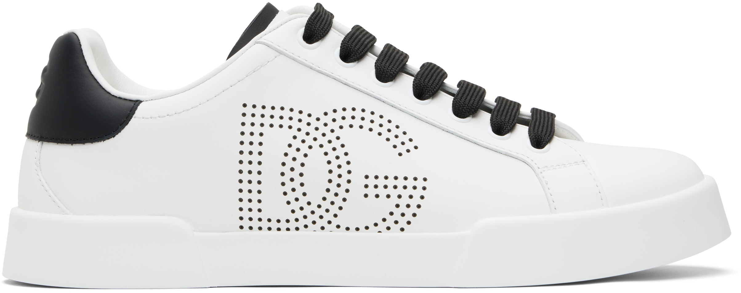 White Calfskin Portofino Sneakers