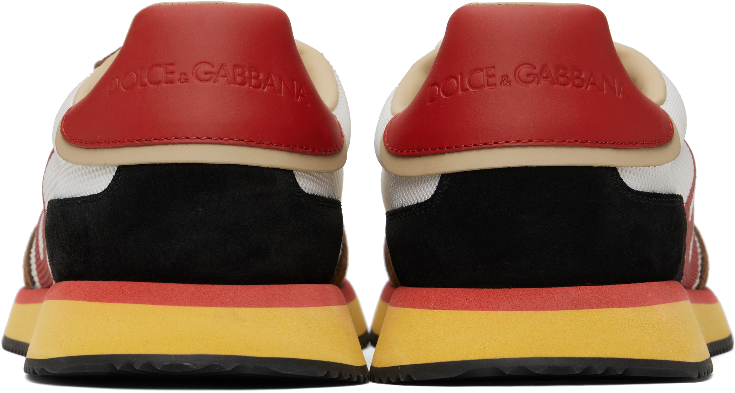 Dolce & Gabbana Mesh And Suede Dg Cushion Sneakers In 8s091
