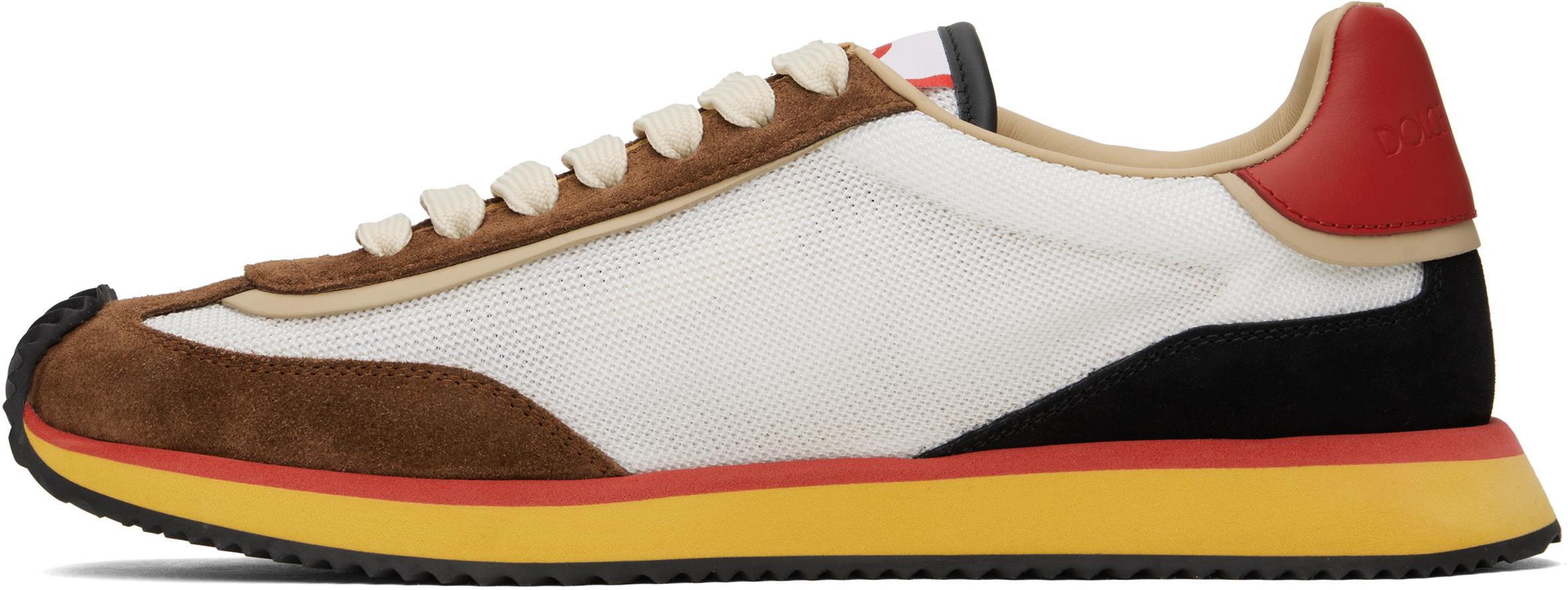 Dolce & Gabbana Mesh And Suede Dg Cushion Sneakers In 8s091