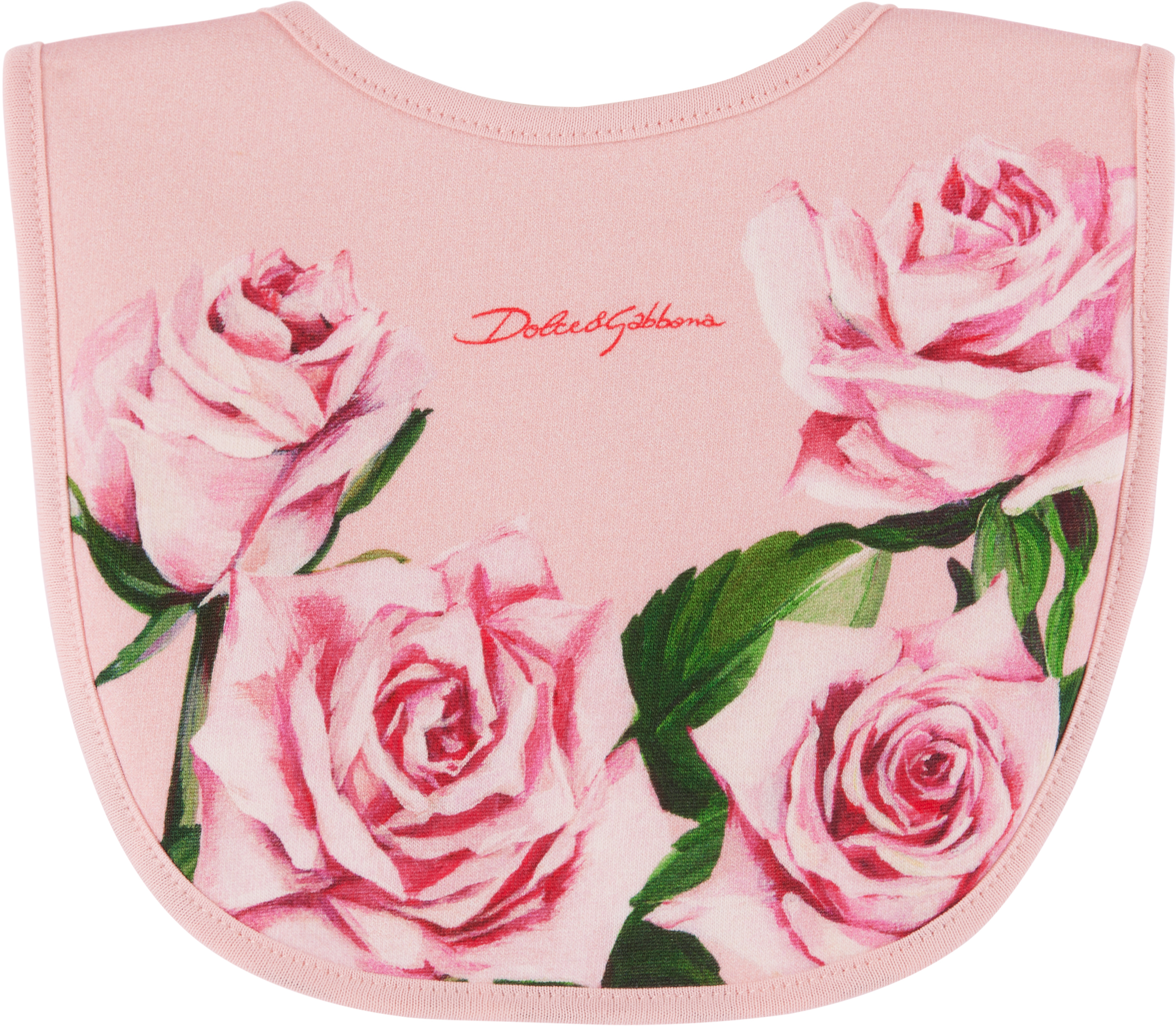 Dolce & Gabbana Baby Pink Rose Print Jumpsuit Set In Hf5iz Rose C/stelo F