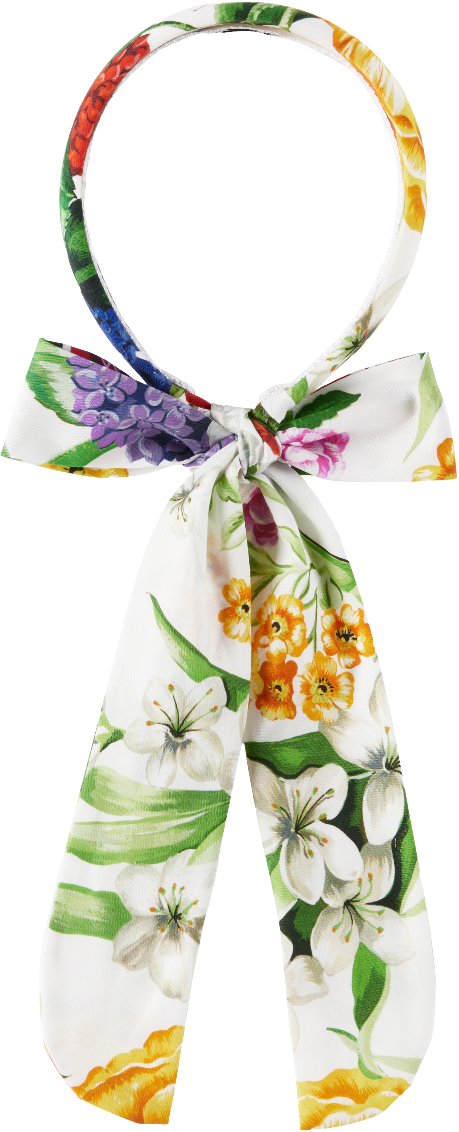 Dolce & Gabbana Kids Multicolor Floral Headband In Ha5ku Mix Fiori F.bc
