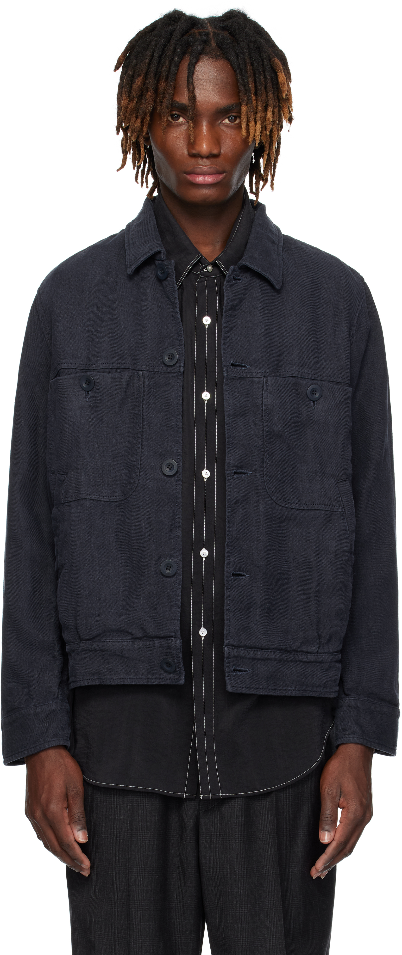 Navy Johnsen Jacket